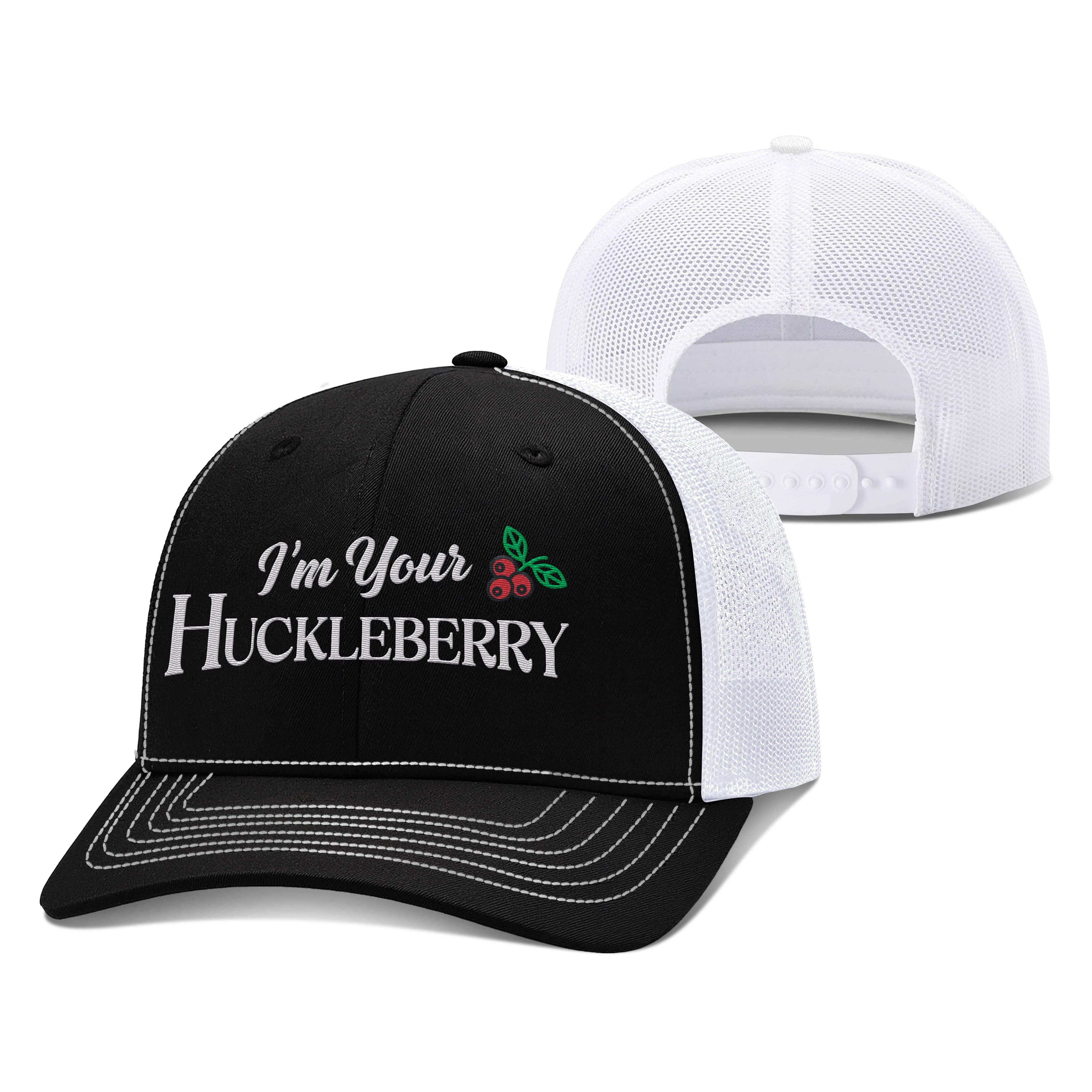Adjustable Snapback Trucker Cap / Black/White / OS I'm your Huckleberry Trucker Hat maga trump