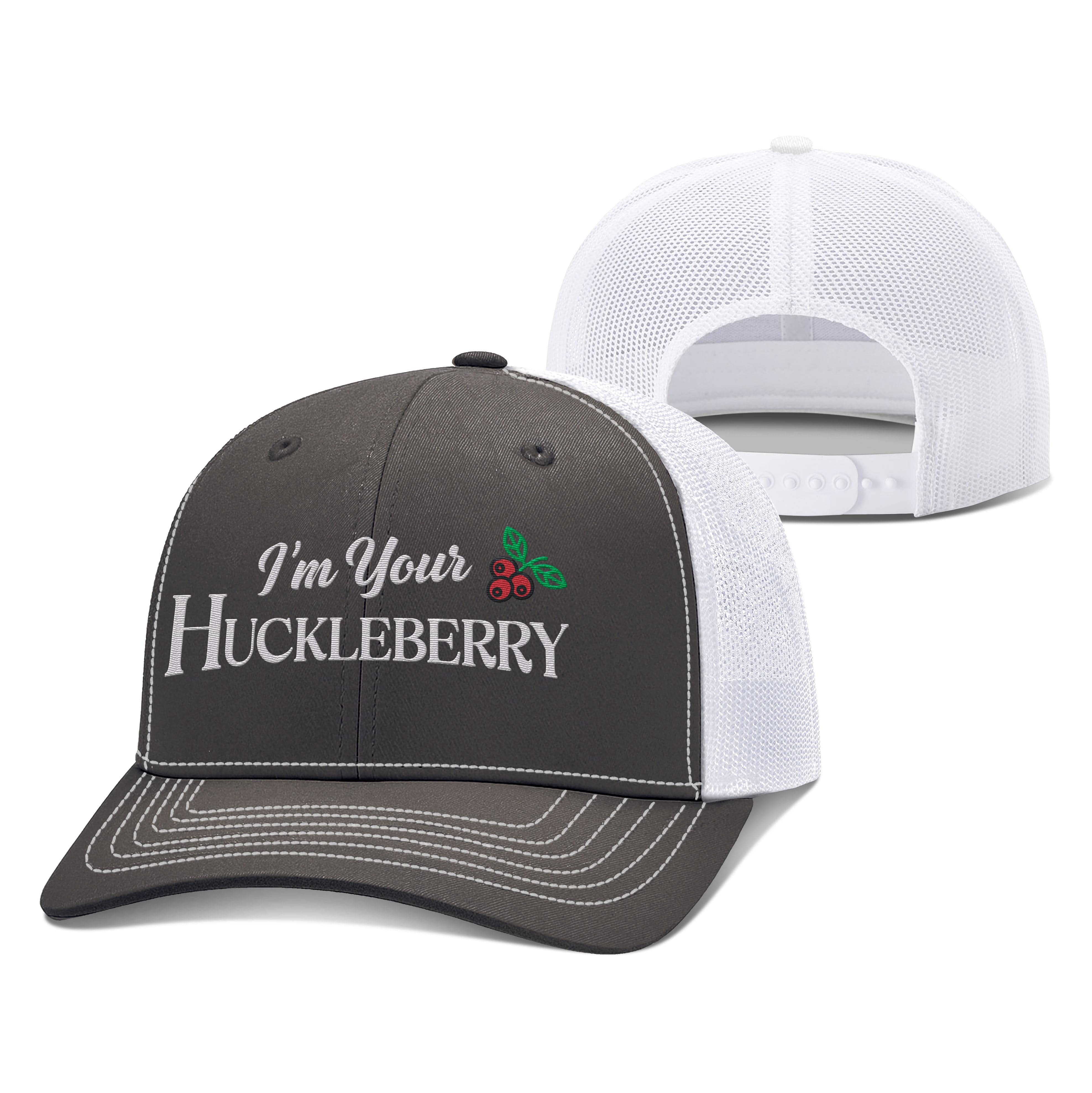 Adjustable Snapback Trucker Cap / Charcoal/White / OS I'm your Huckleberry Trucker Hat maga trump