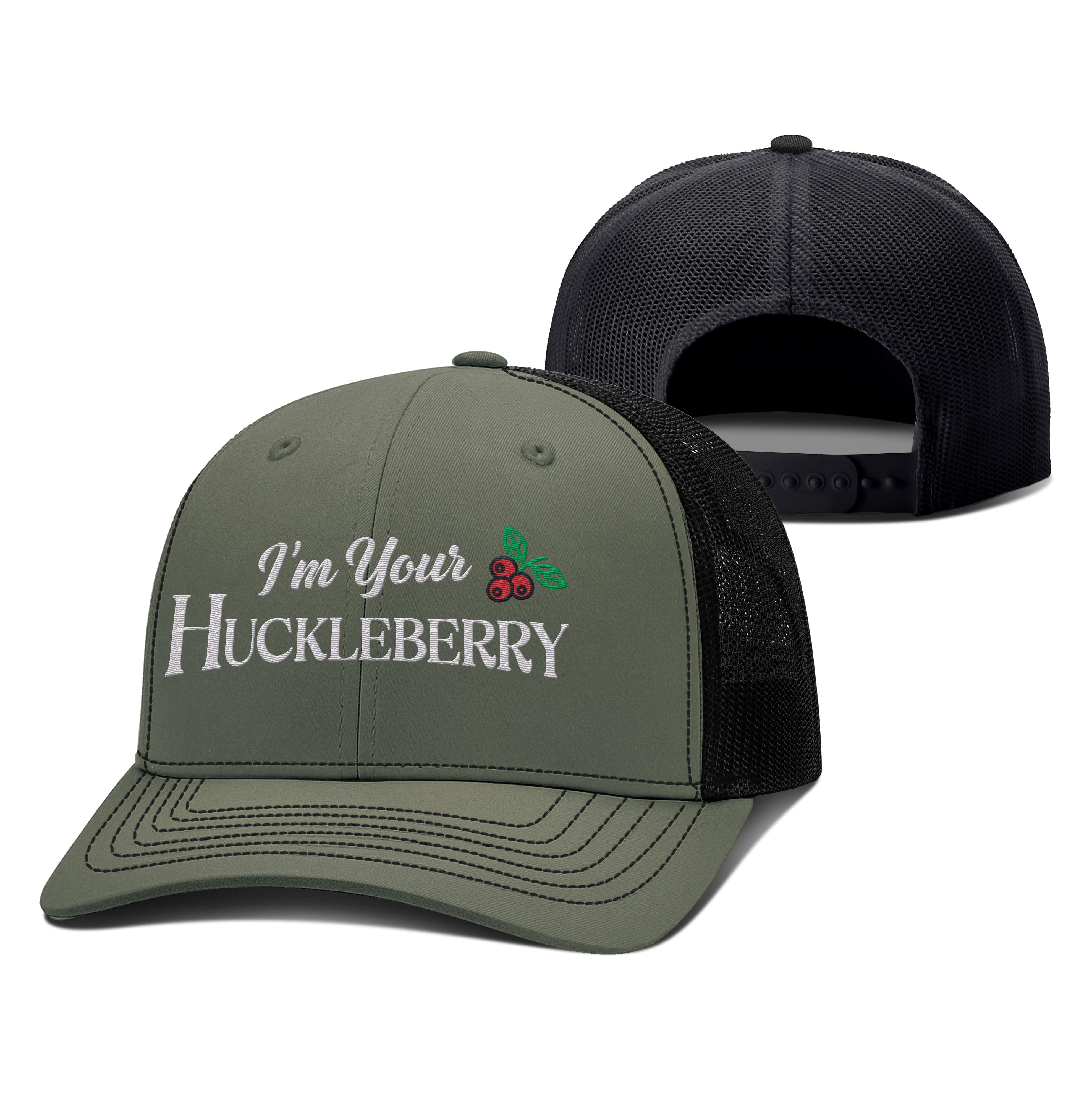Adjustable Snapback Trucker Cap / Loden/Black / OS I'm your Huckleberry Trucker Hat maga trump