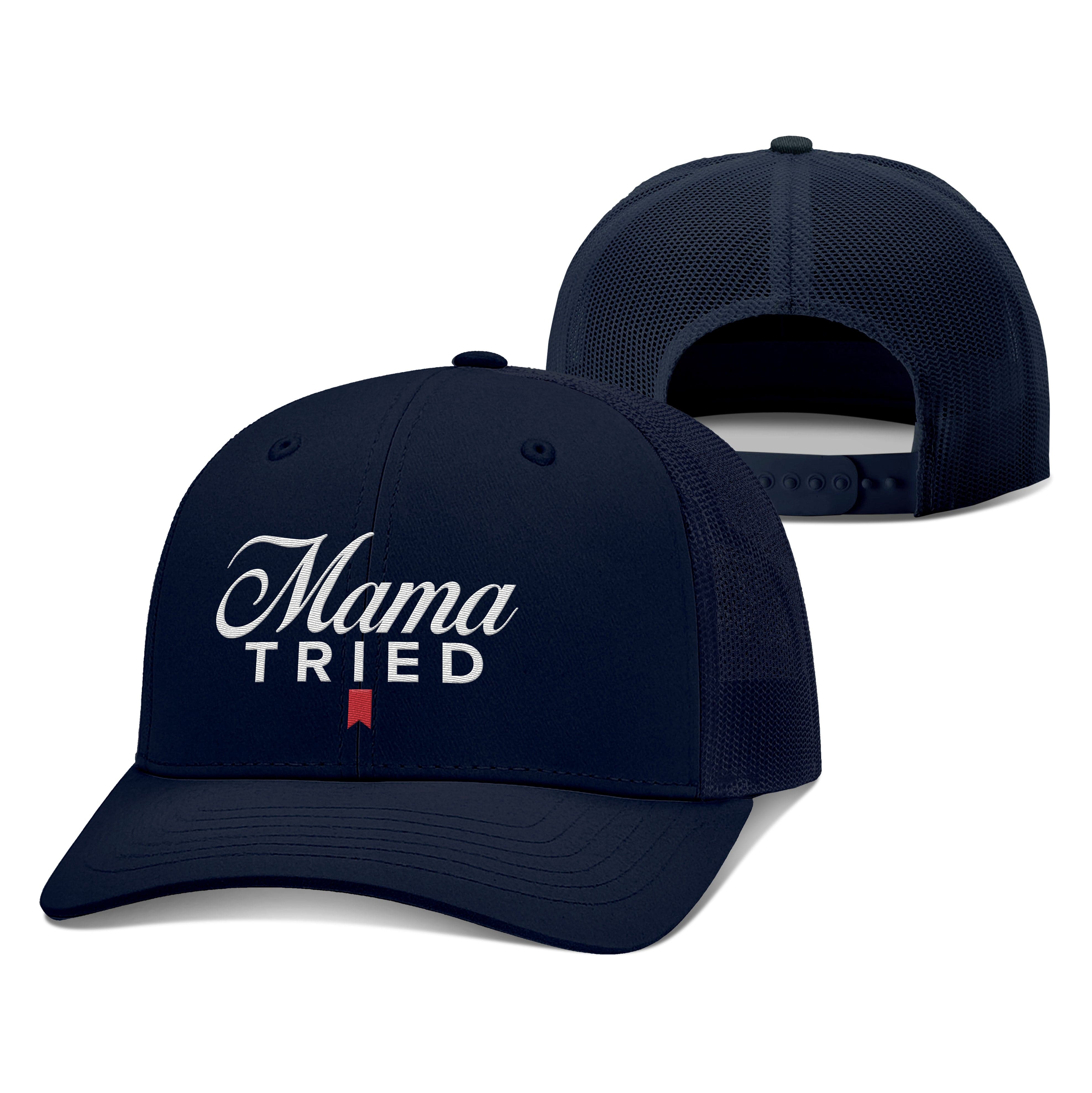 Adjustable Snapback Trucker Cap / Navy / OS Mama Tried Trucker Hat maga trump
