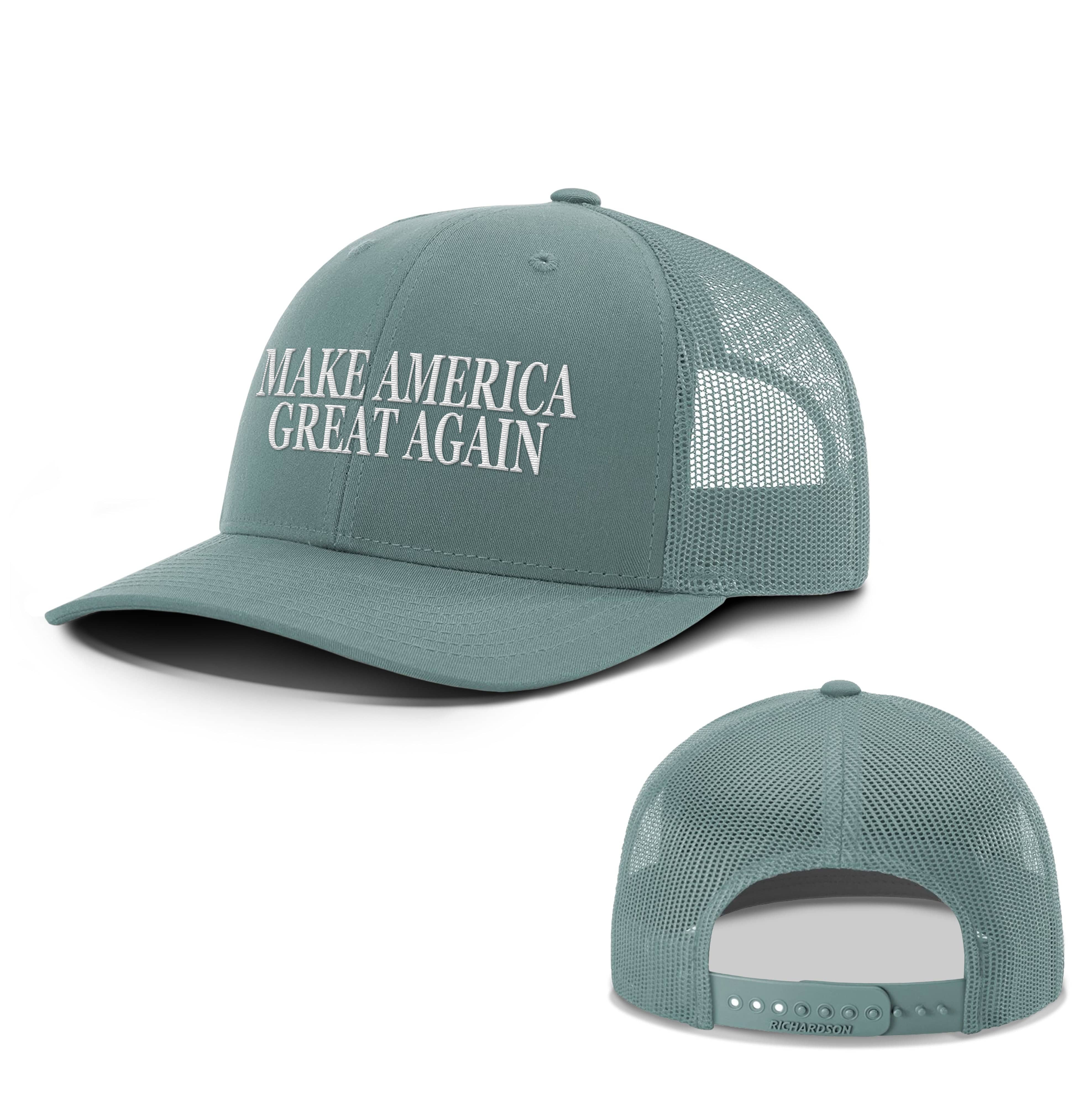 Adjustable Snapback Trucker Cap / Smoke Blue / OS MAKE AMERICA GREAT AGAIN Summer Hats maga trump