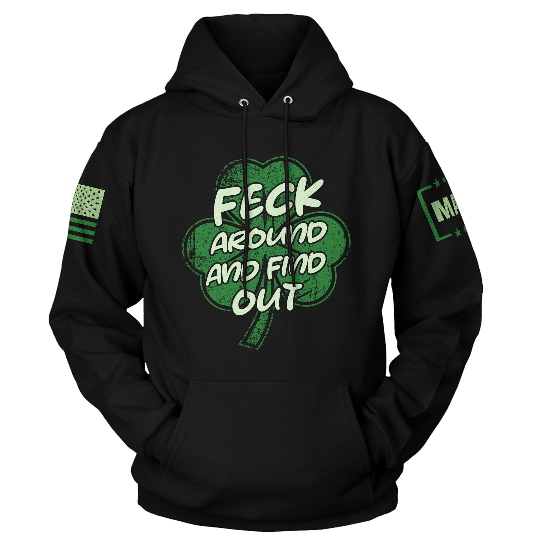Black / S FEFO - St Paddy Hoodie maga trump