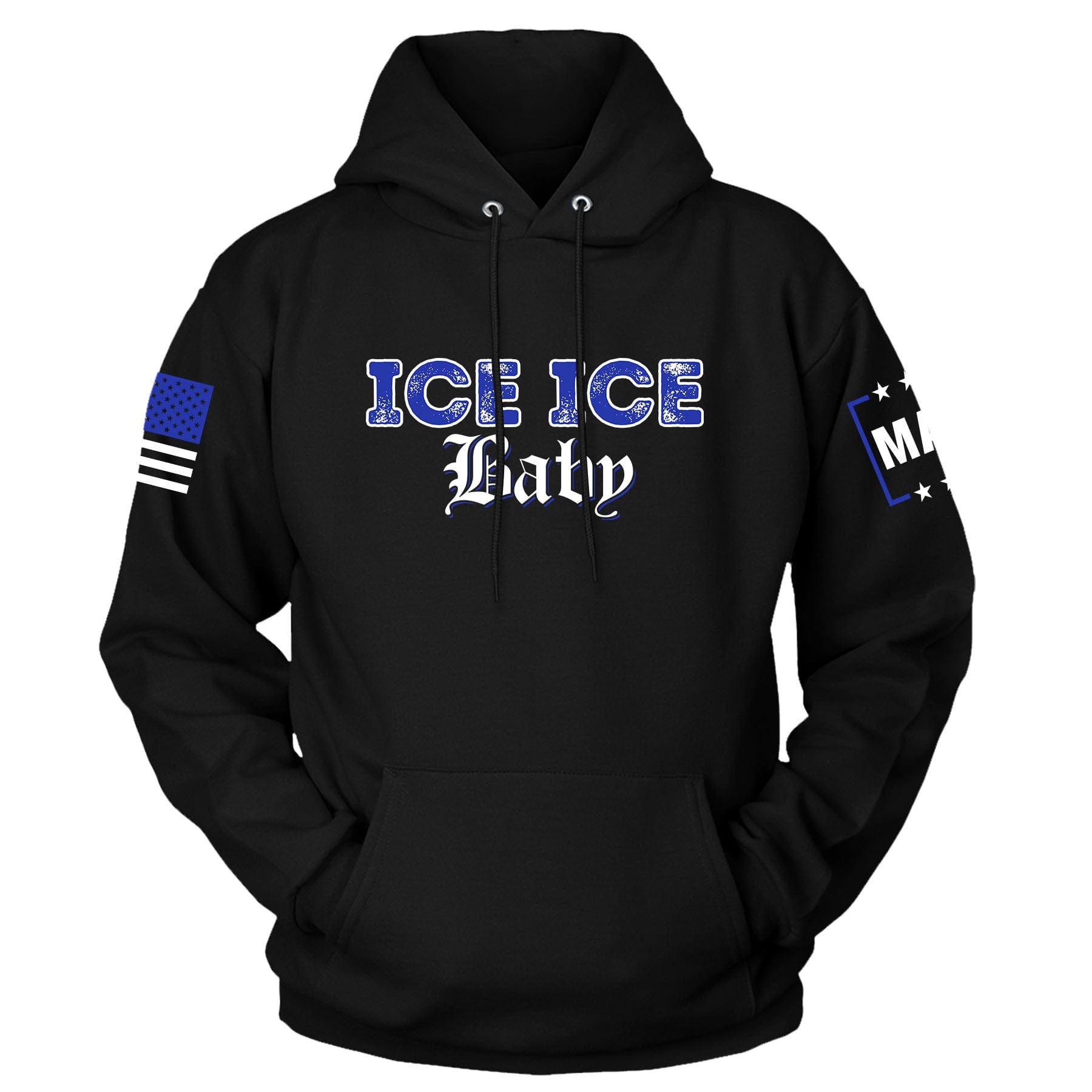 Black / S Ice Ice Baby Hoodie maga trump