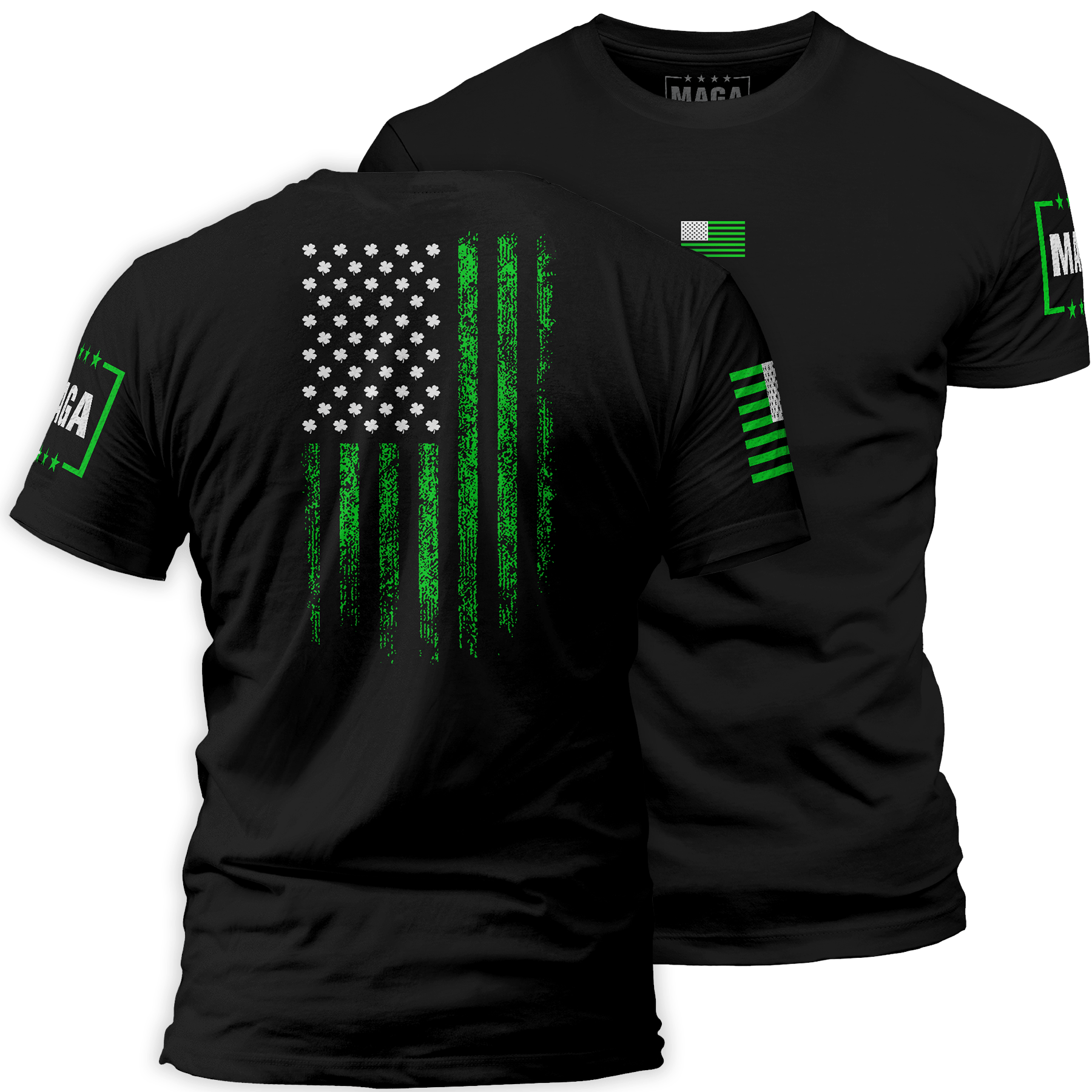 Black / S St Paddy Flag maga trump