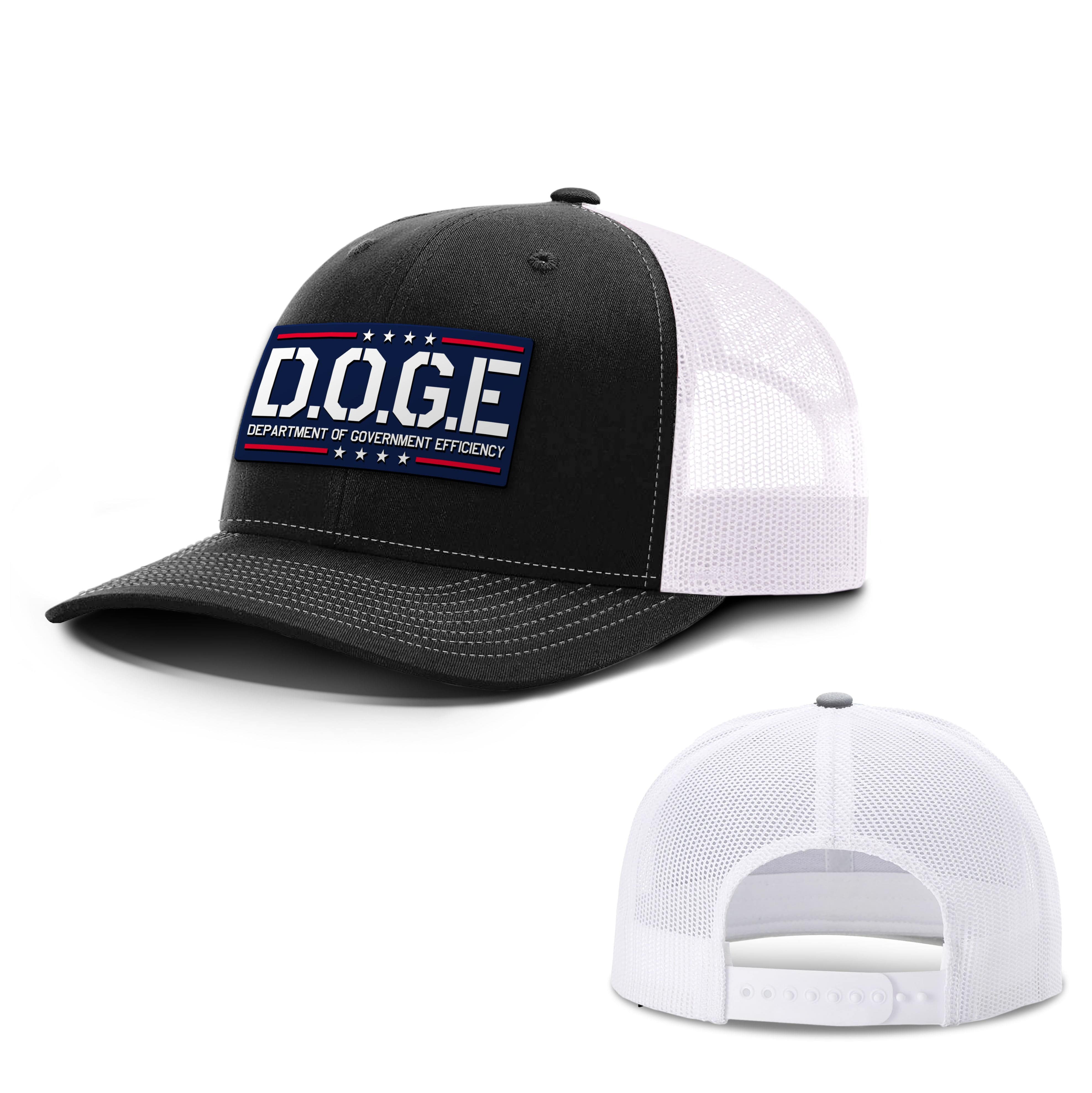 Black/ White / OS D.O.G.E Department Of Government Efficiency Trucker Hat maga trump