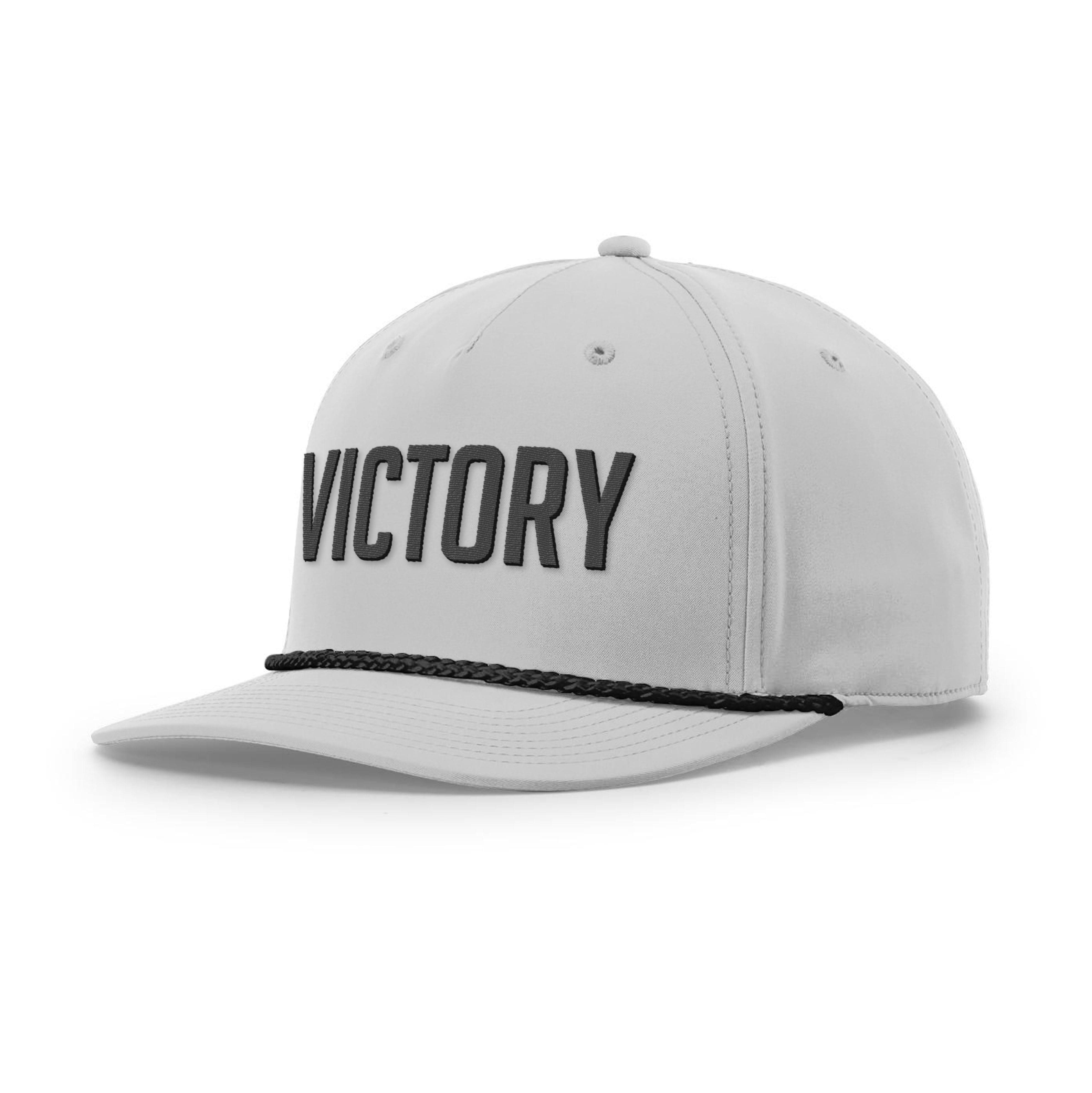 Five Panel Classic Rope / Heather Gray/Black / OS Victory Rope Hat maga trump
