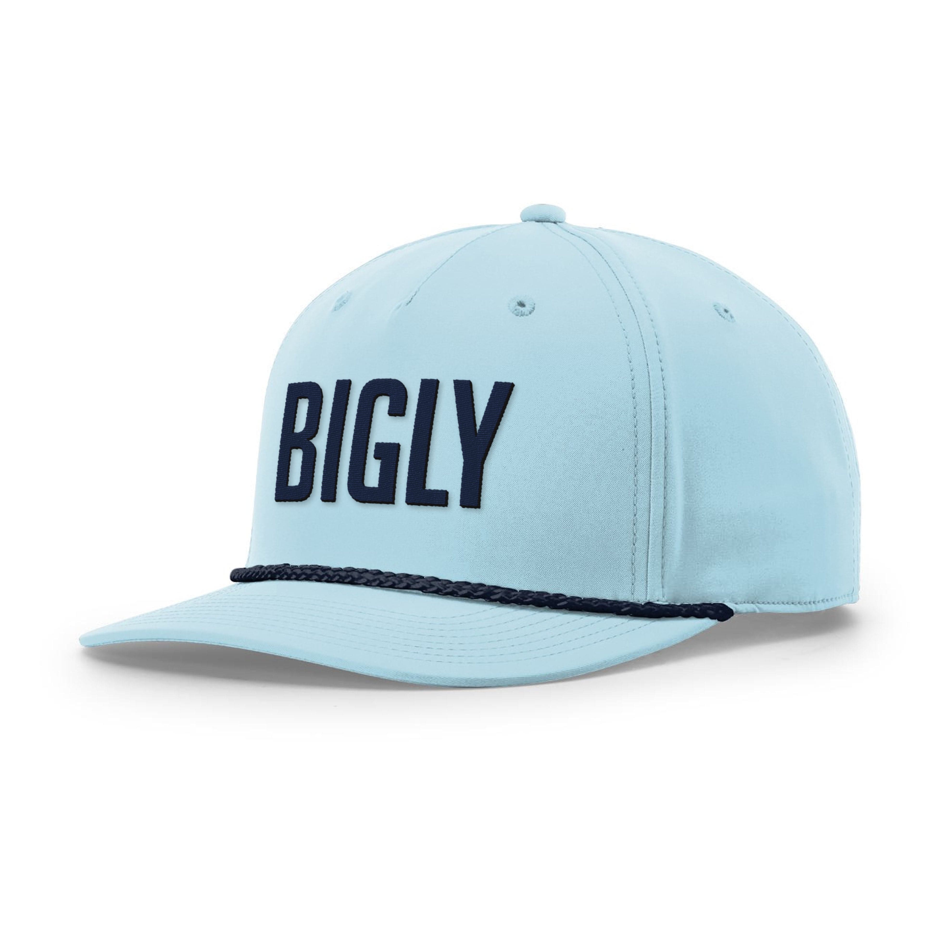 Five Panel Classic Rope / Soft Blue/Navy / OS Bigly Rope Hat maga trump