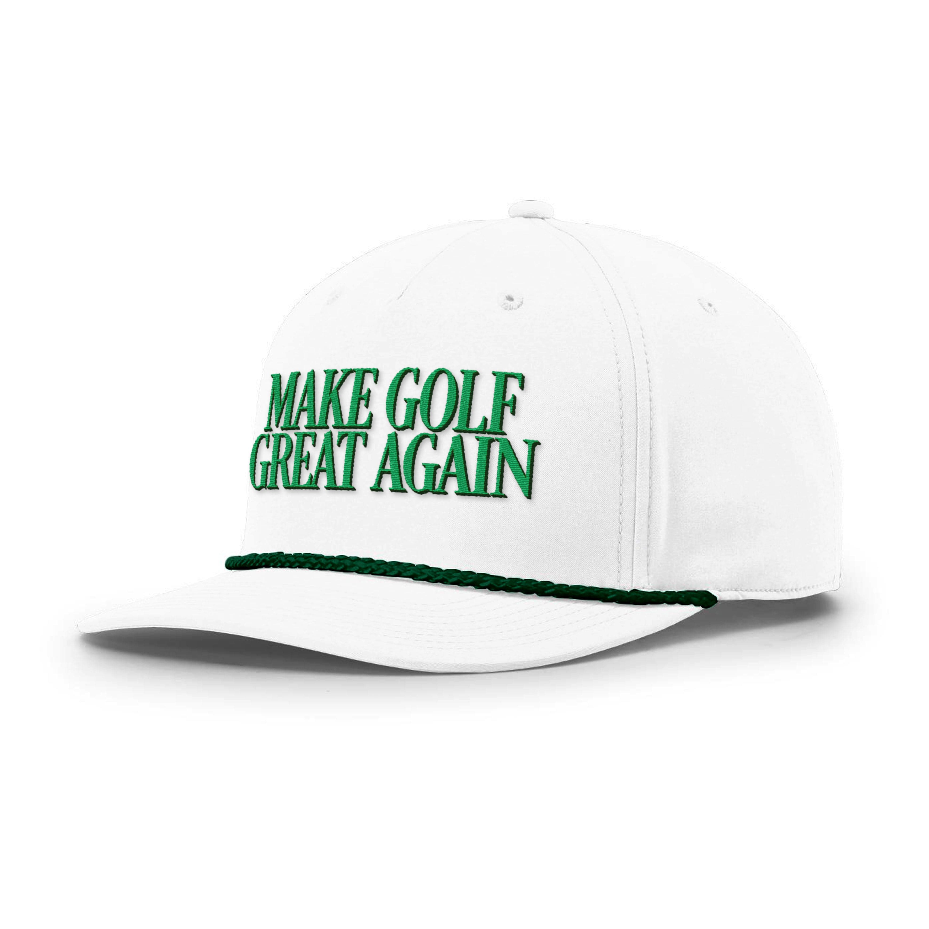 Five Panel Classic Rope / White / OS MAKE GOLF GREAT AGAIN Rope Hat maga trump