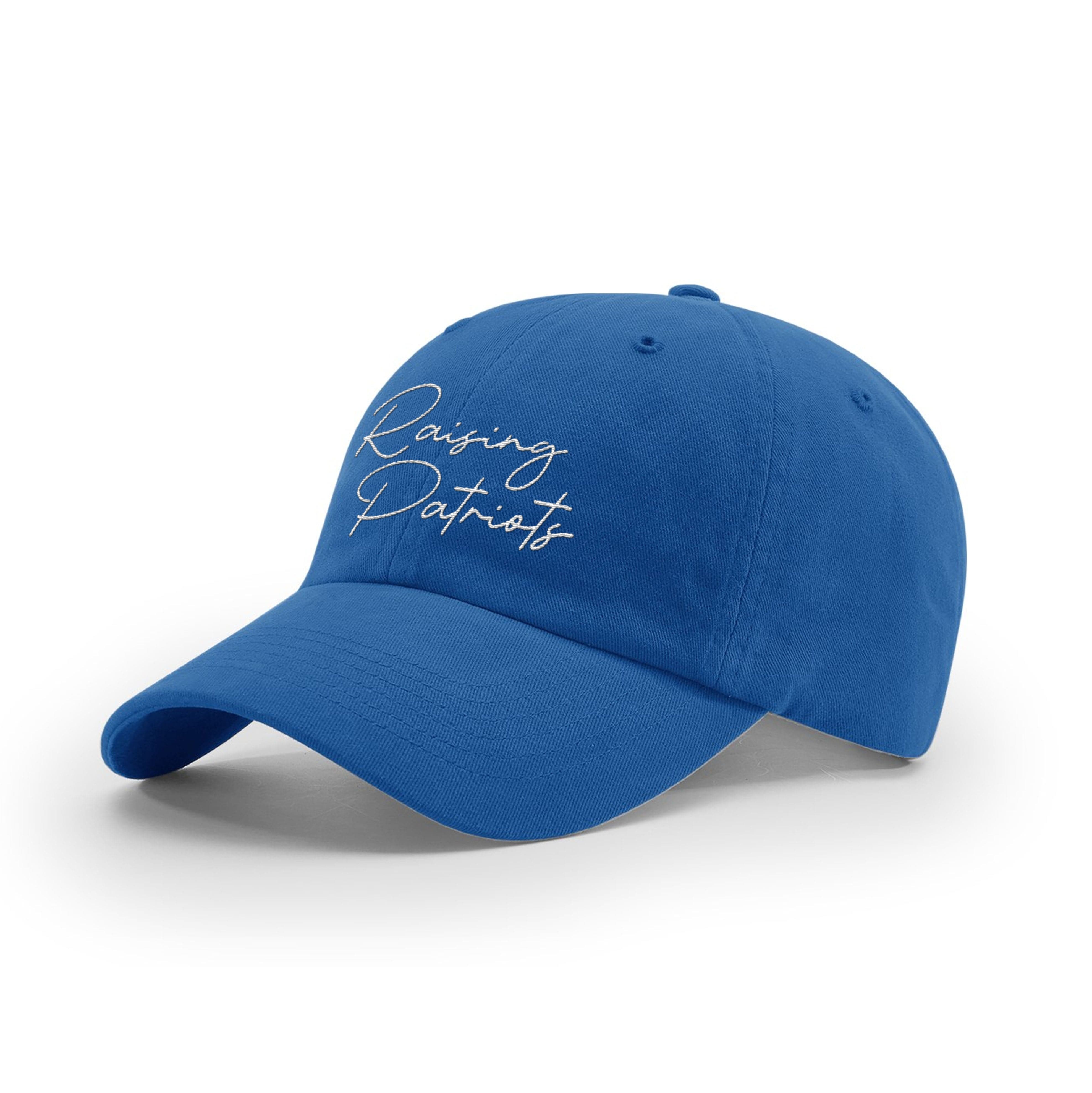 GARMENT WASHED TWILL / Royal / OS Raising Patriots Mom Hat maga trump