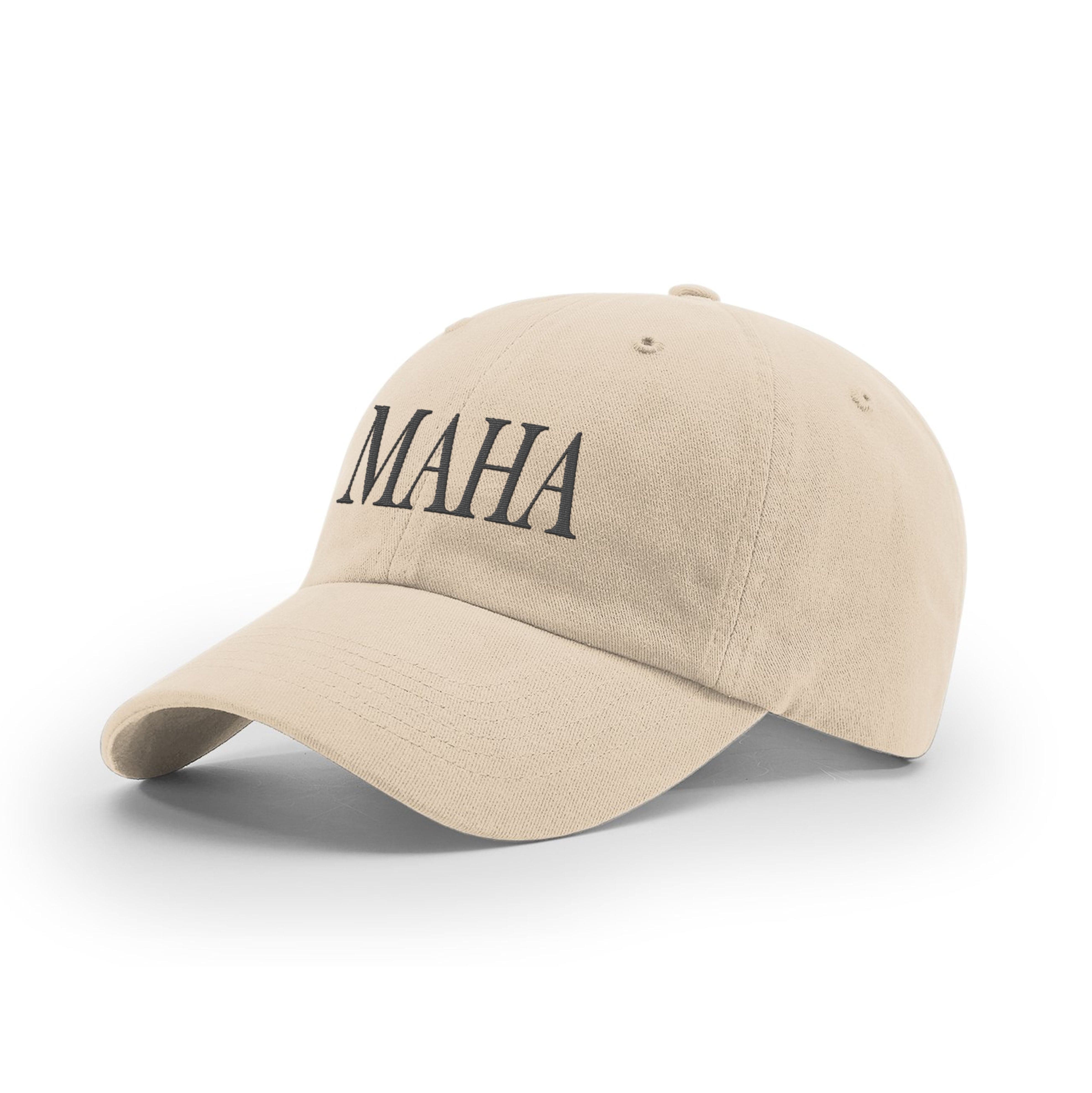 GARMENT WASHED TWILL / Stone / OS MAHA Mom Hat maga trump