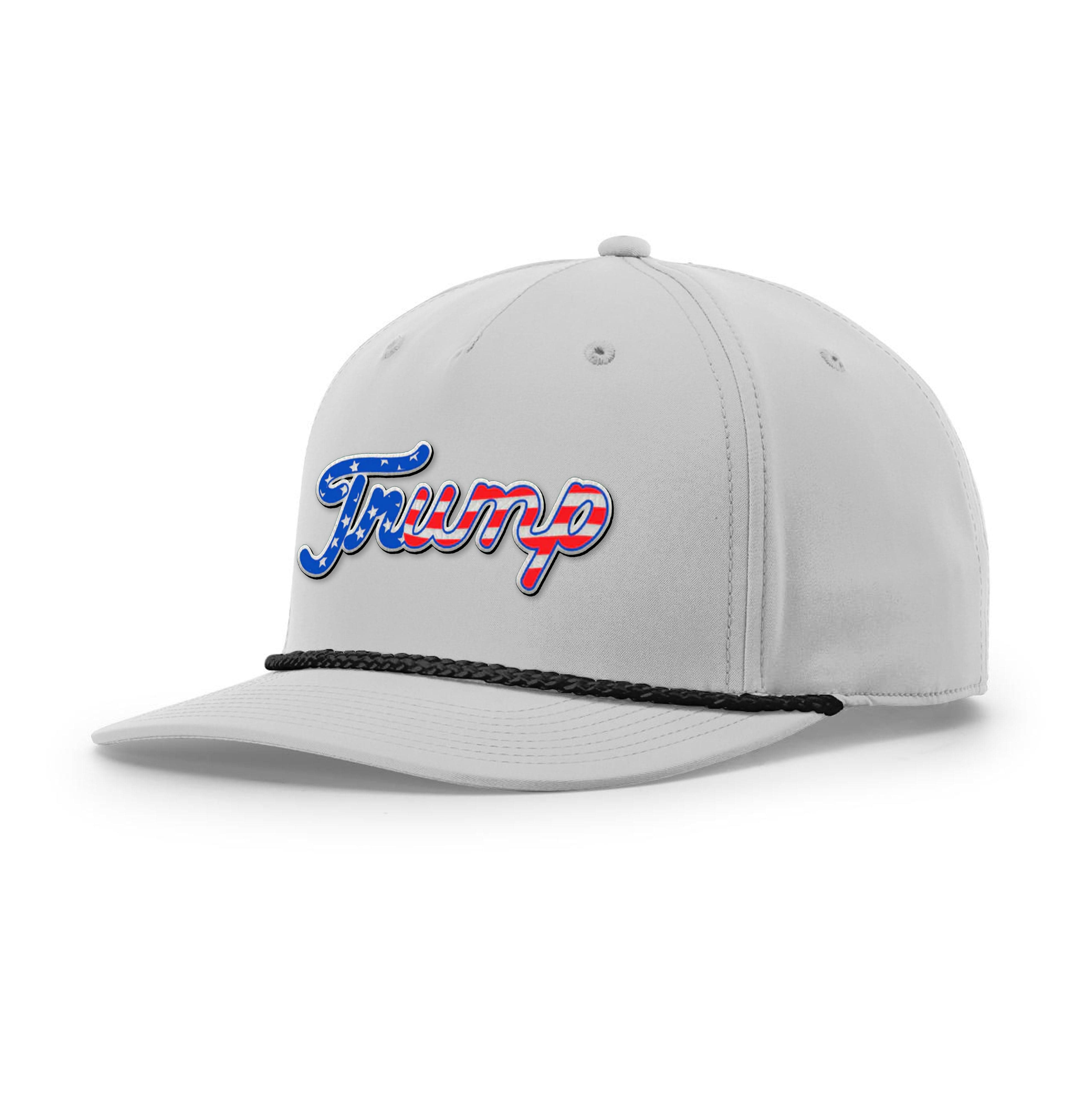 Heather Gray/Black Trump The Patriot Rope Hat maga trump