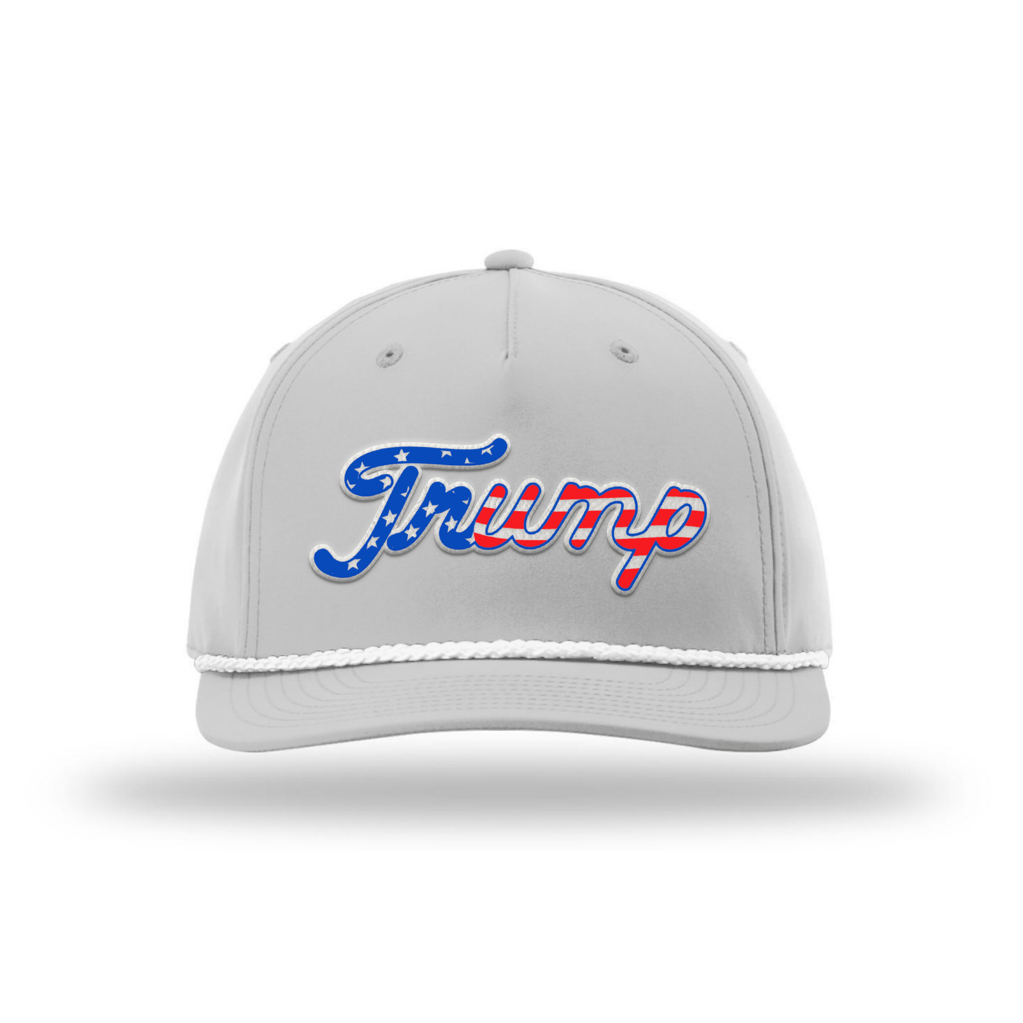 Heather Gray/White Trump Patriot Rope Hat maga trump