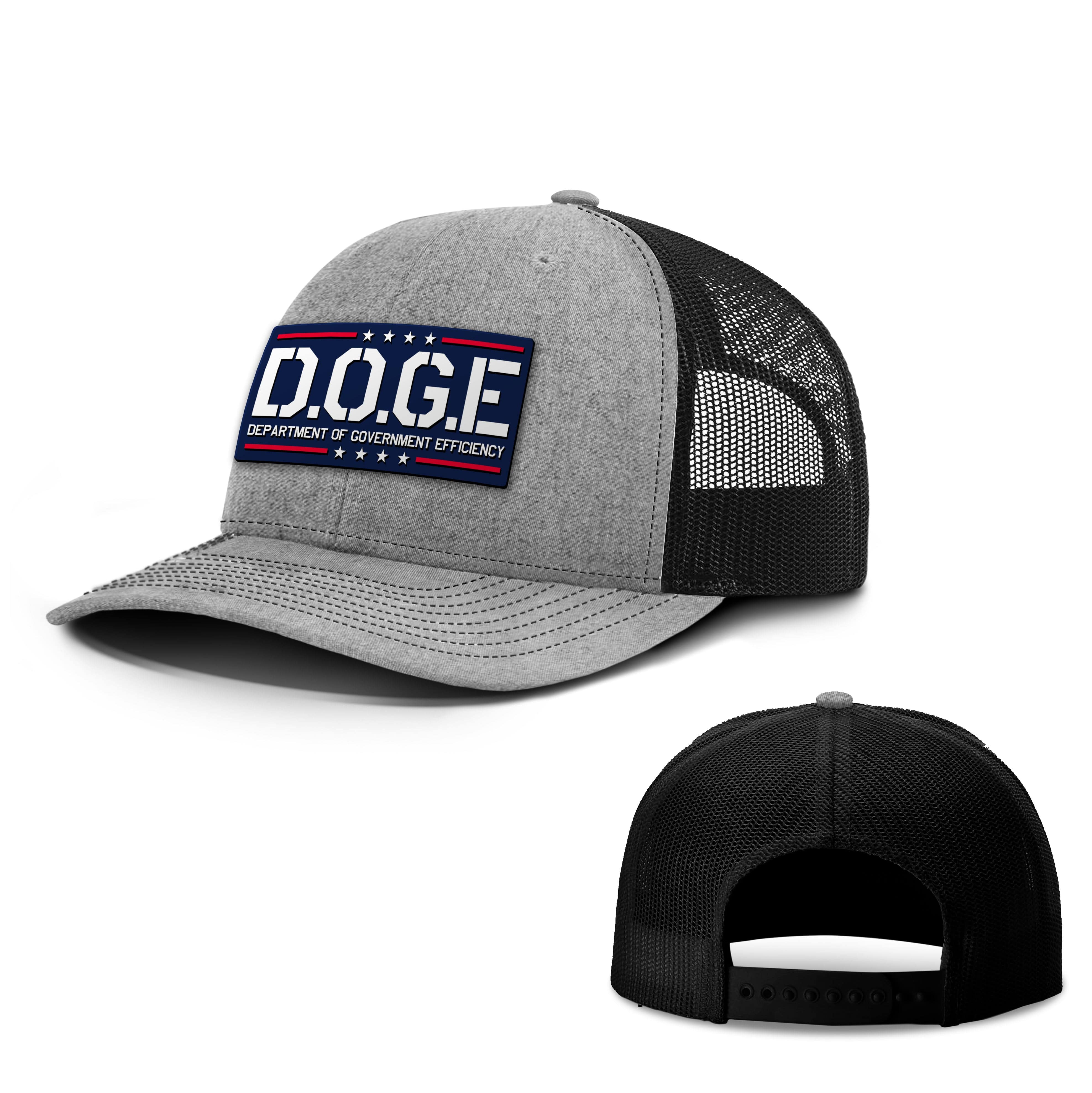 Heather Grey/ Black / OS D.O.G.E Department Of Government Efficiency Trucker Hat maga trump