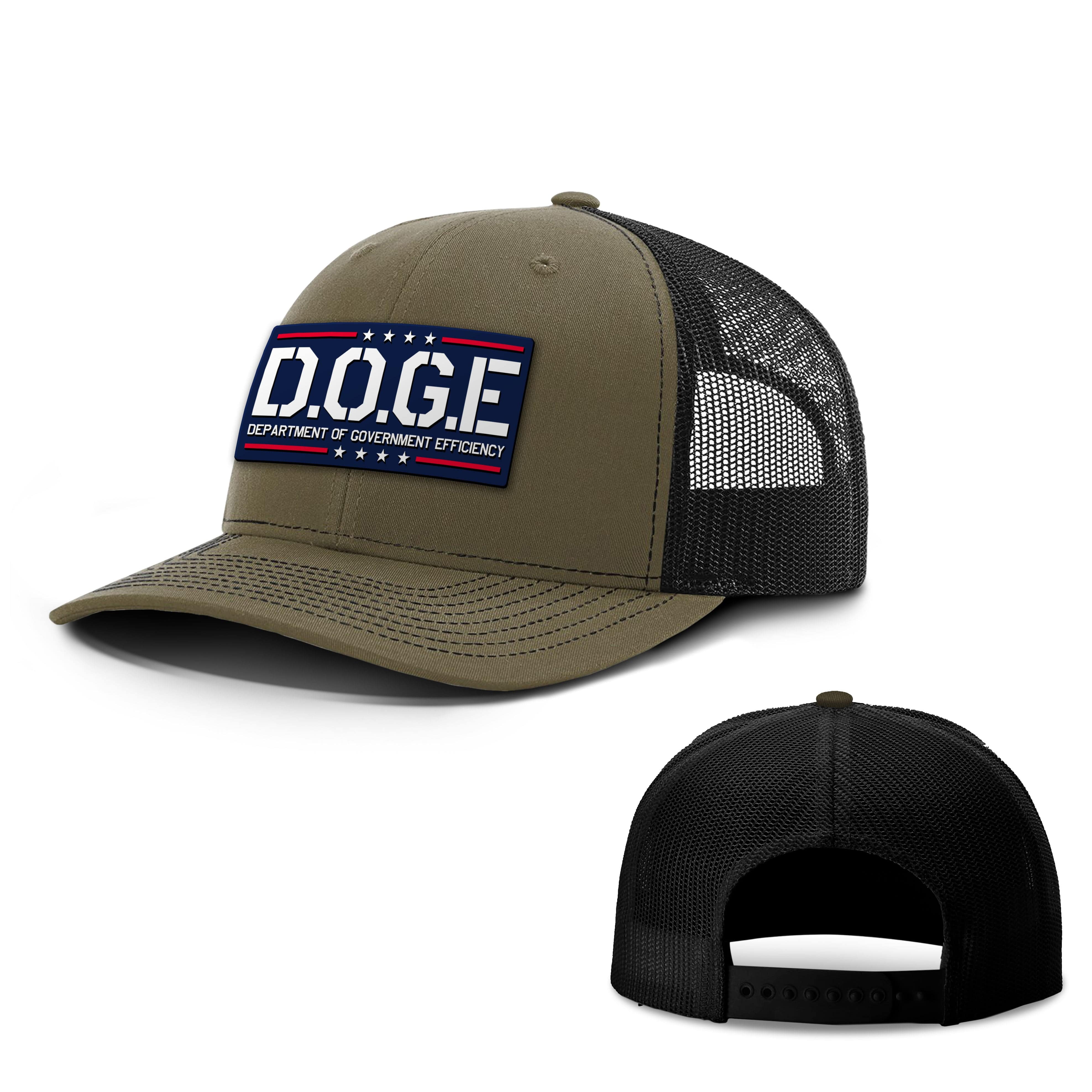 Loden/ Black / OS D.O.G.E Department Of Government Efficiency Trucker Hat maga trump