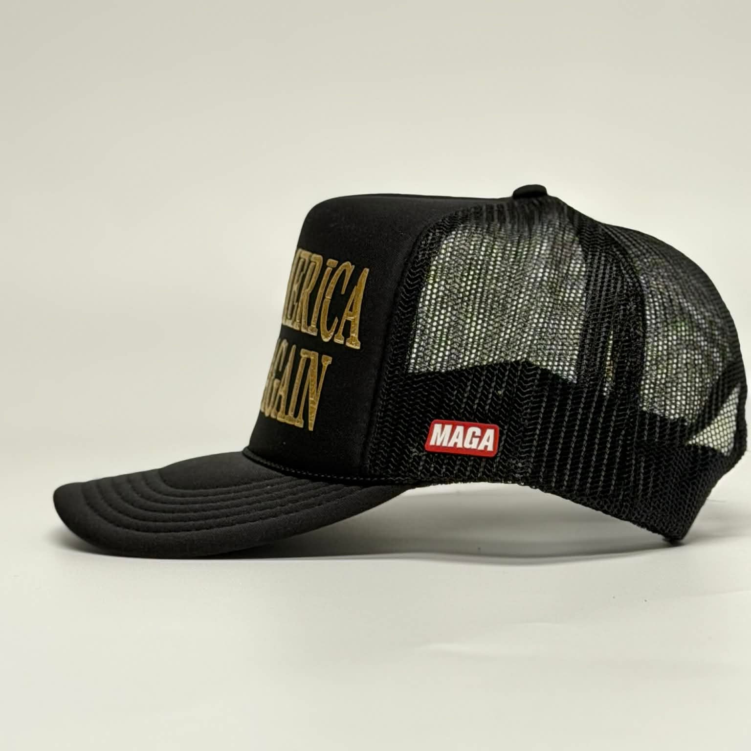 Make America Great Again Black and Gold (MF Hat) maga trump