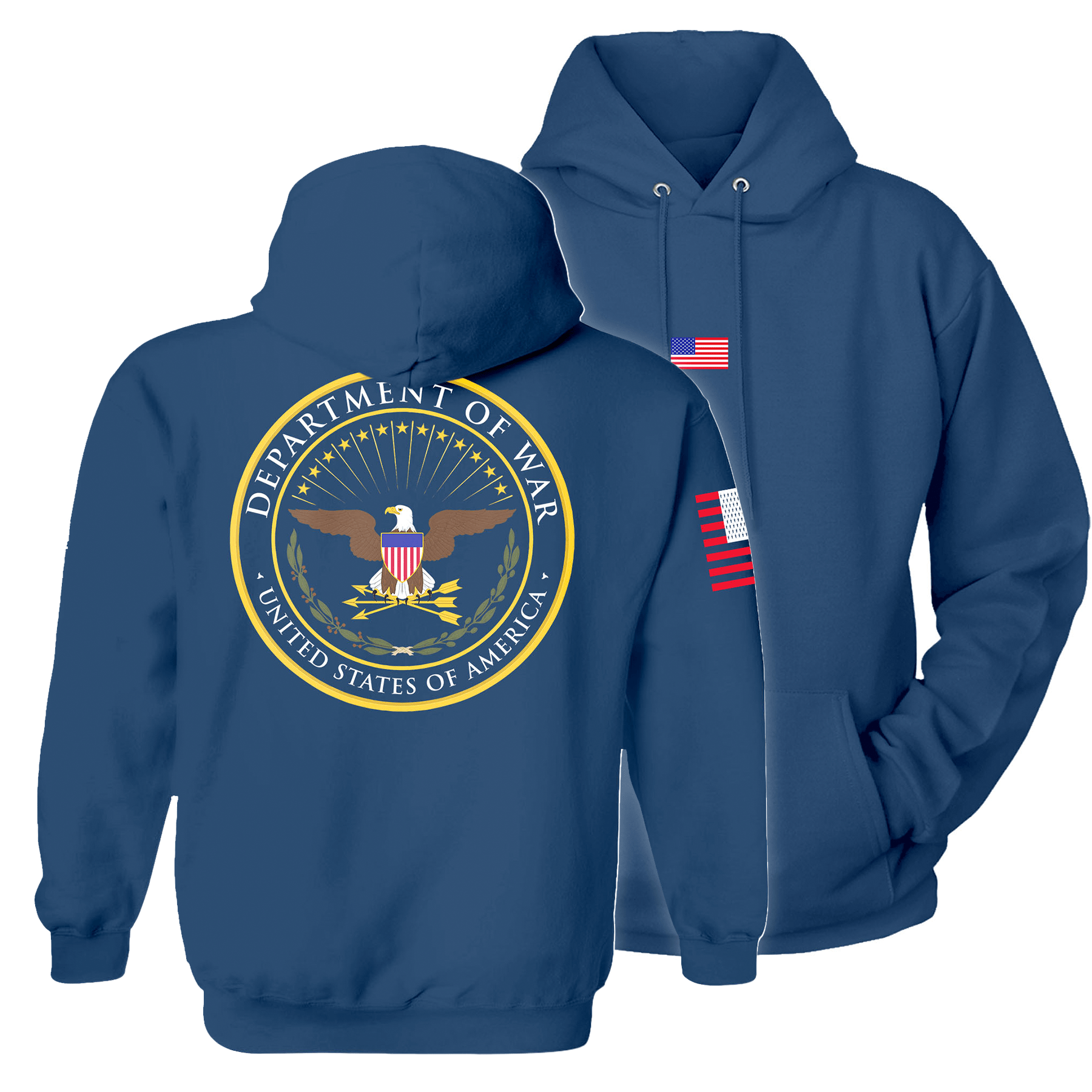 Neptune / S Department of War Hoodie maga trump