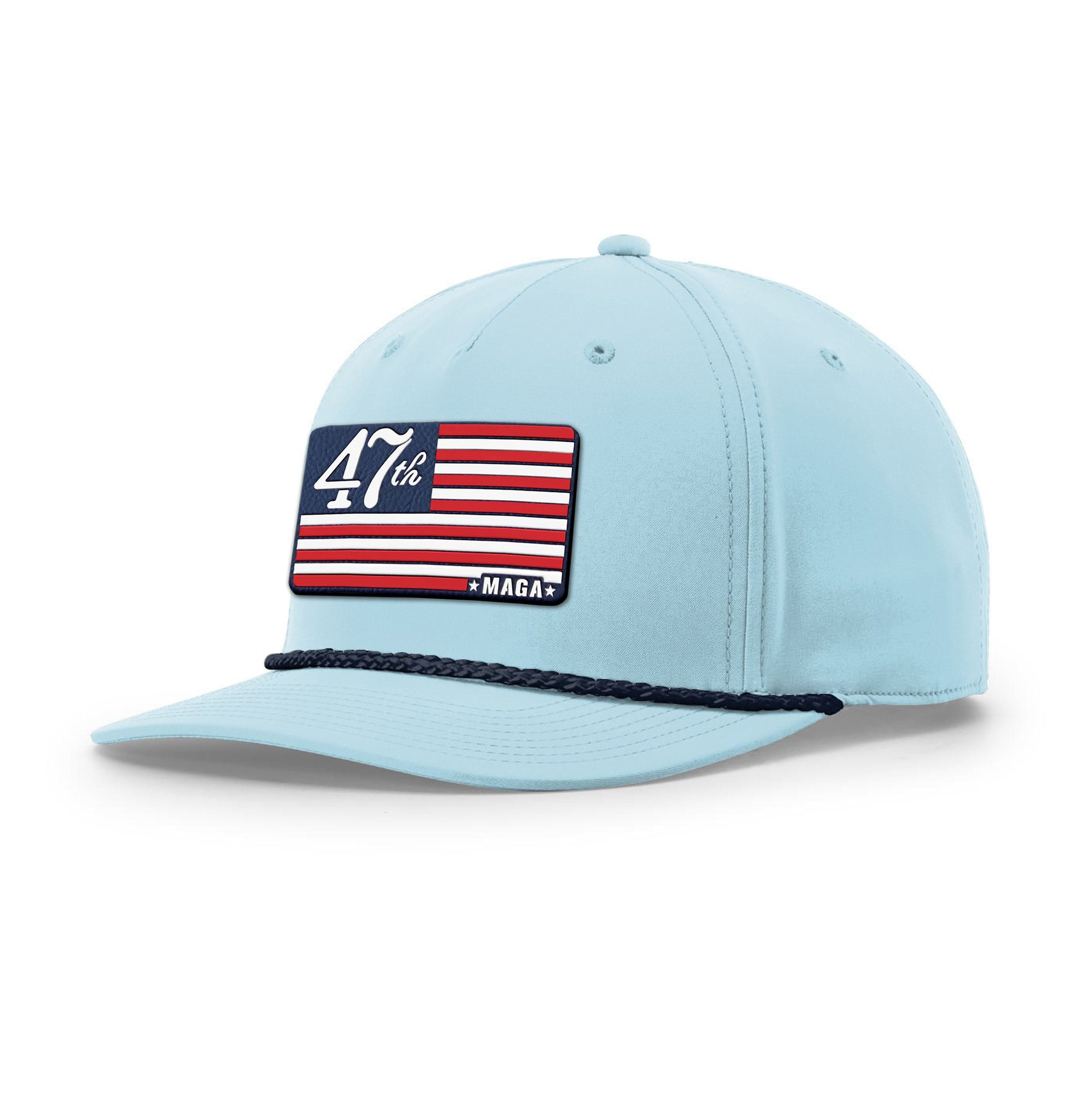 Soft Blue/Navy MAGA 47 Rope Hat maga trump