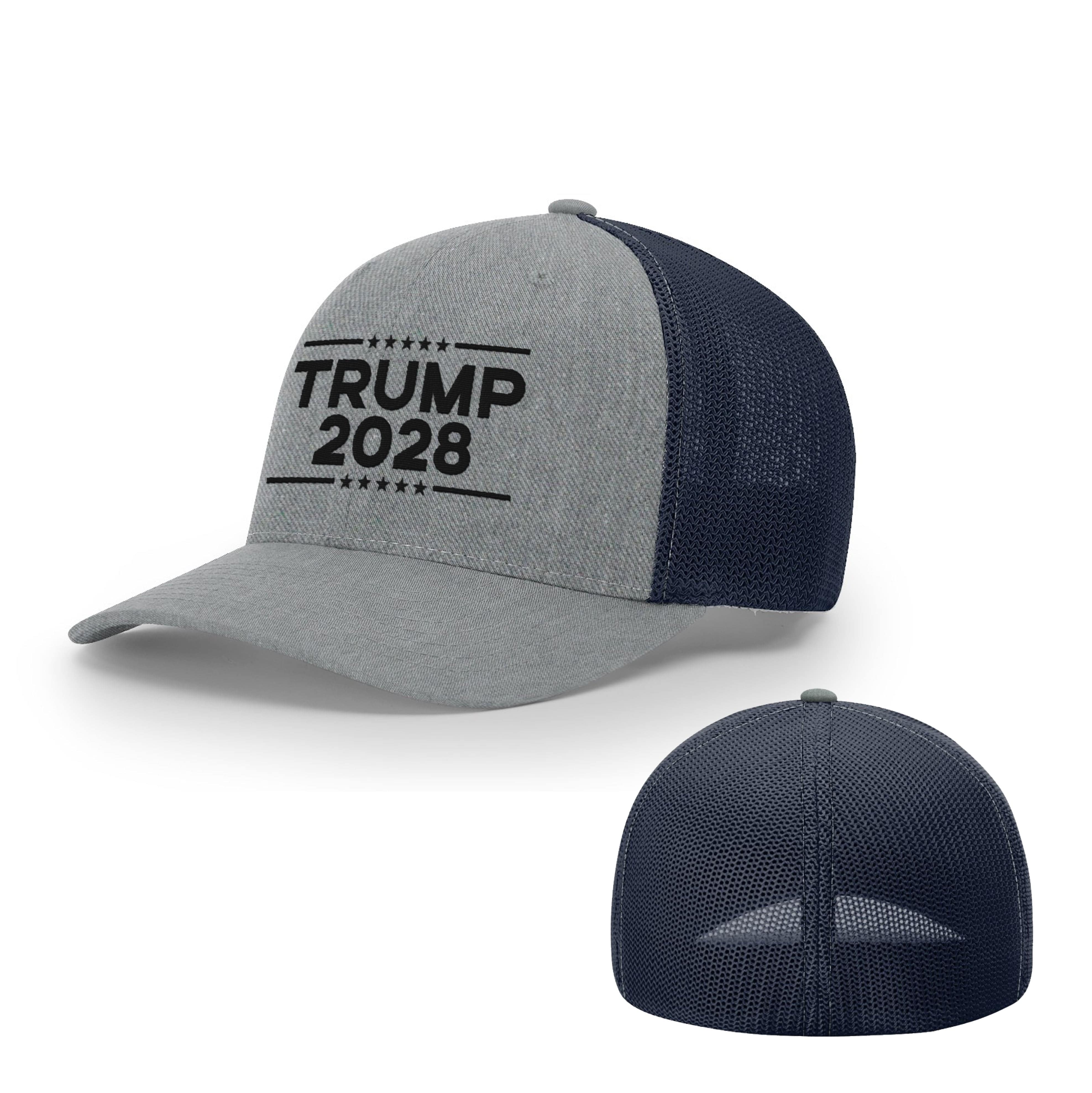 Trucker R-Flex / Heather Grey/ Navy / SM/MD Trump 2028 R Flex Trucker maga trump