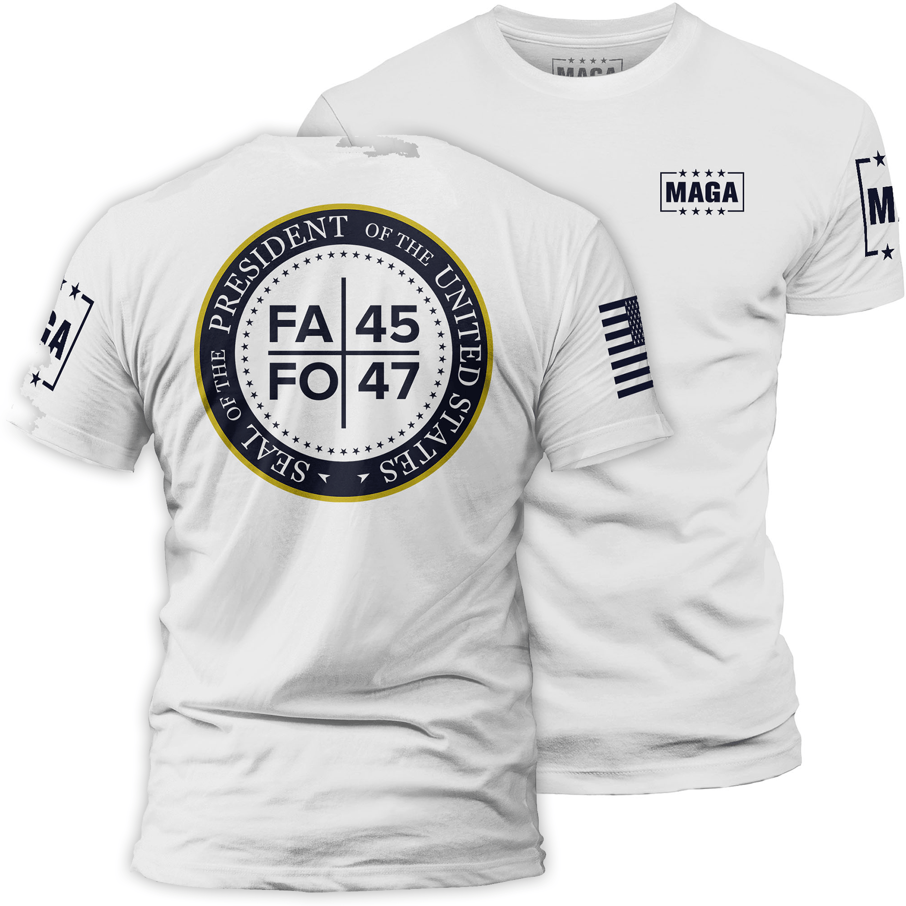 White / S FAFO 45/47 maga trump