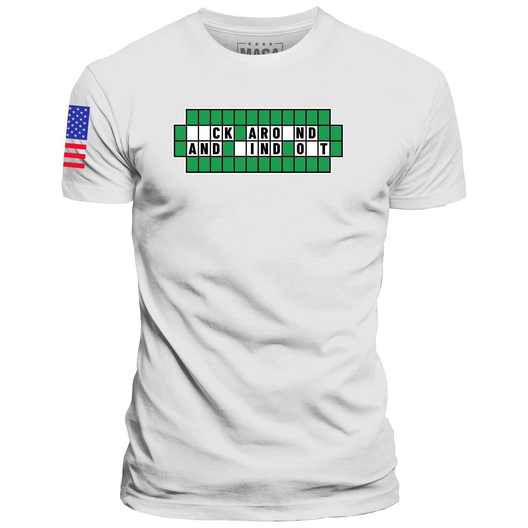 White / S FAFO Solve the Puzzle maga trump