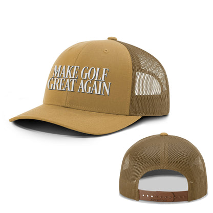 Adjustable Snapback Trucker Cap / Amber Gold / OS Make Golf Great Again Summer Hats maga trump