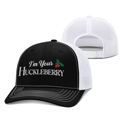 Adjustable Snapback Trucker Cap / Black/White / OS I'm your Huckleberry Trucker Hat maga trump