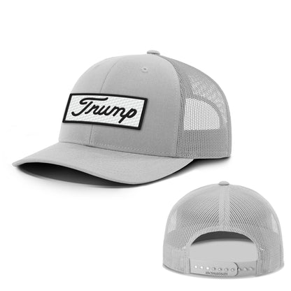Adjustable Snapback Trucker Cap / Light Grey / OS Trump Golf Ball Patch Summer Hats maga trump