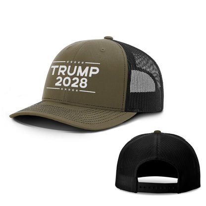 Adjustable Snapback Trucker Cap / Loden/Black / OS Trump 2028 Trucker Hat maga trump