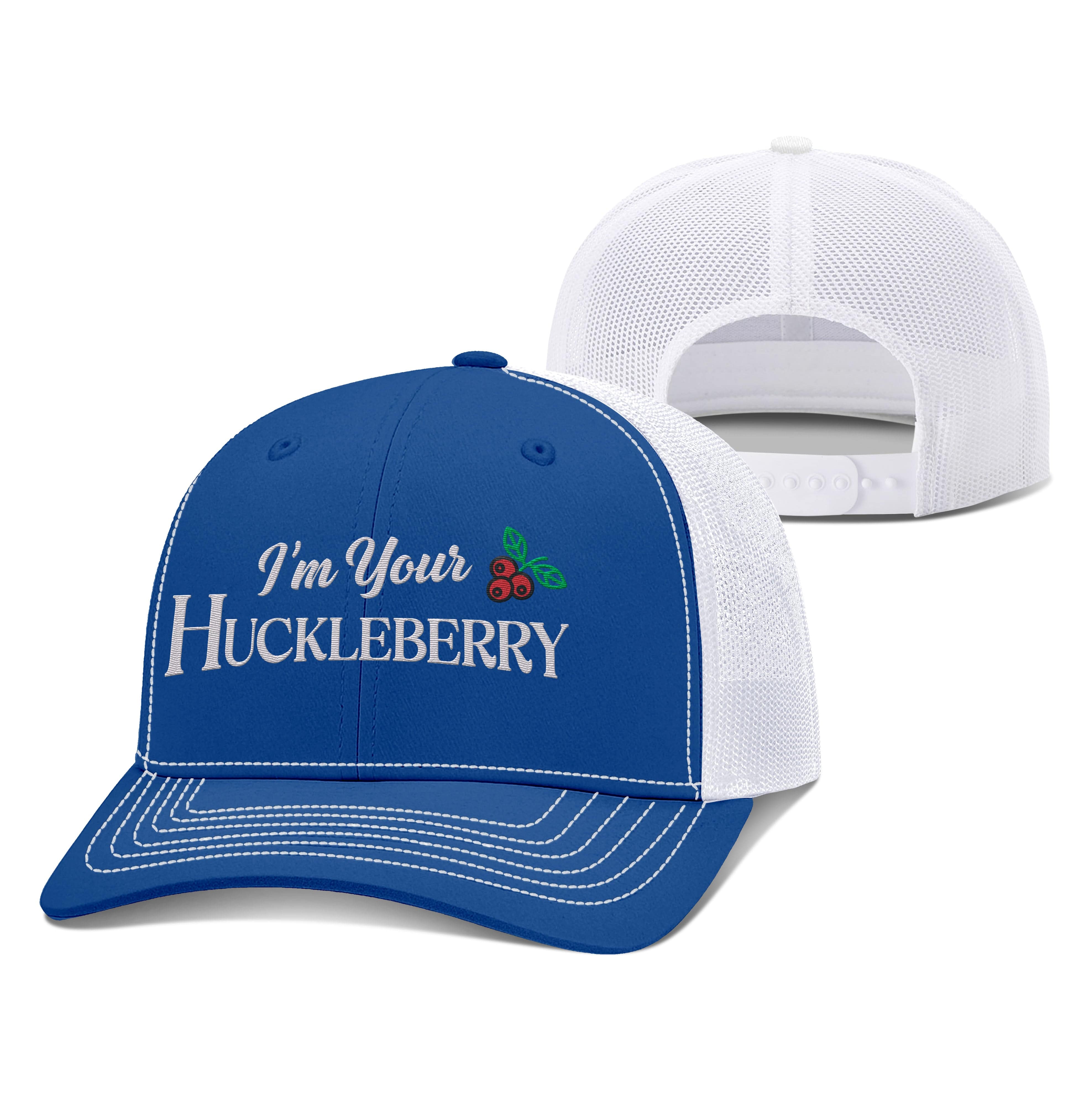 Adjustable Snapback Trucker Cap / Royal/White / OS I'm your Huckleberry Trucker Hat maga trump
