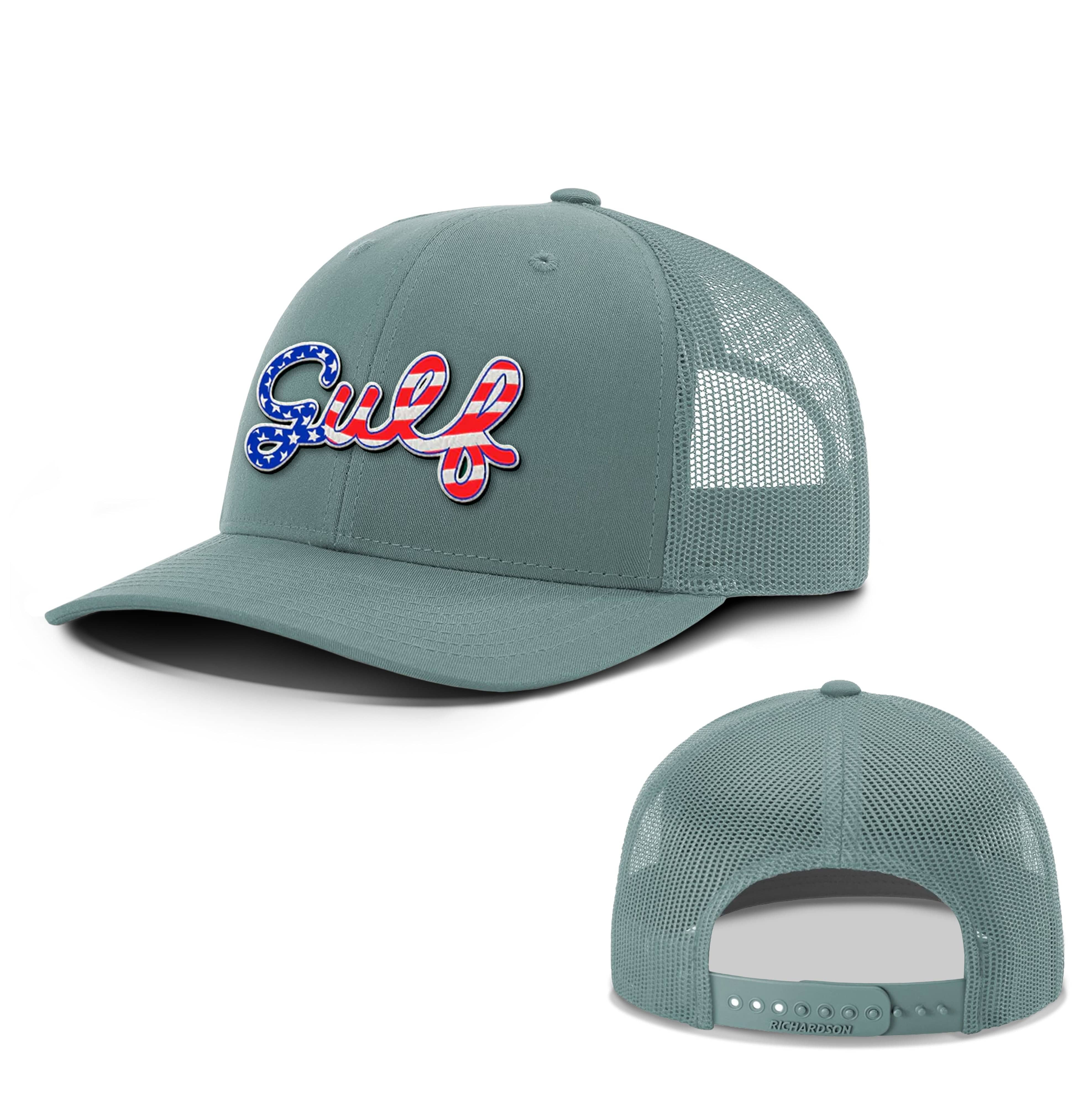 Adjustable Snapback Trucker Cap / Smoke Blue / OS Gulf of America Summer Hat maga trump
