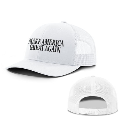 Adjustable Snapback Trucker Cap / White / OS MAKE AMERICA GREAT AGAIN Summer Hats maga trump