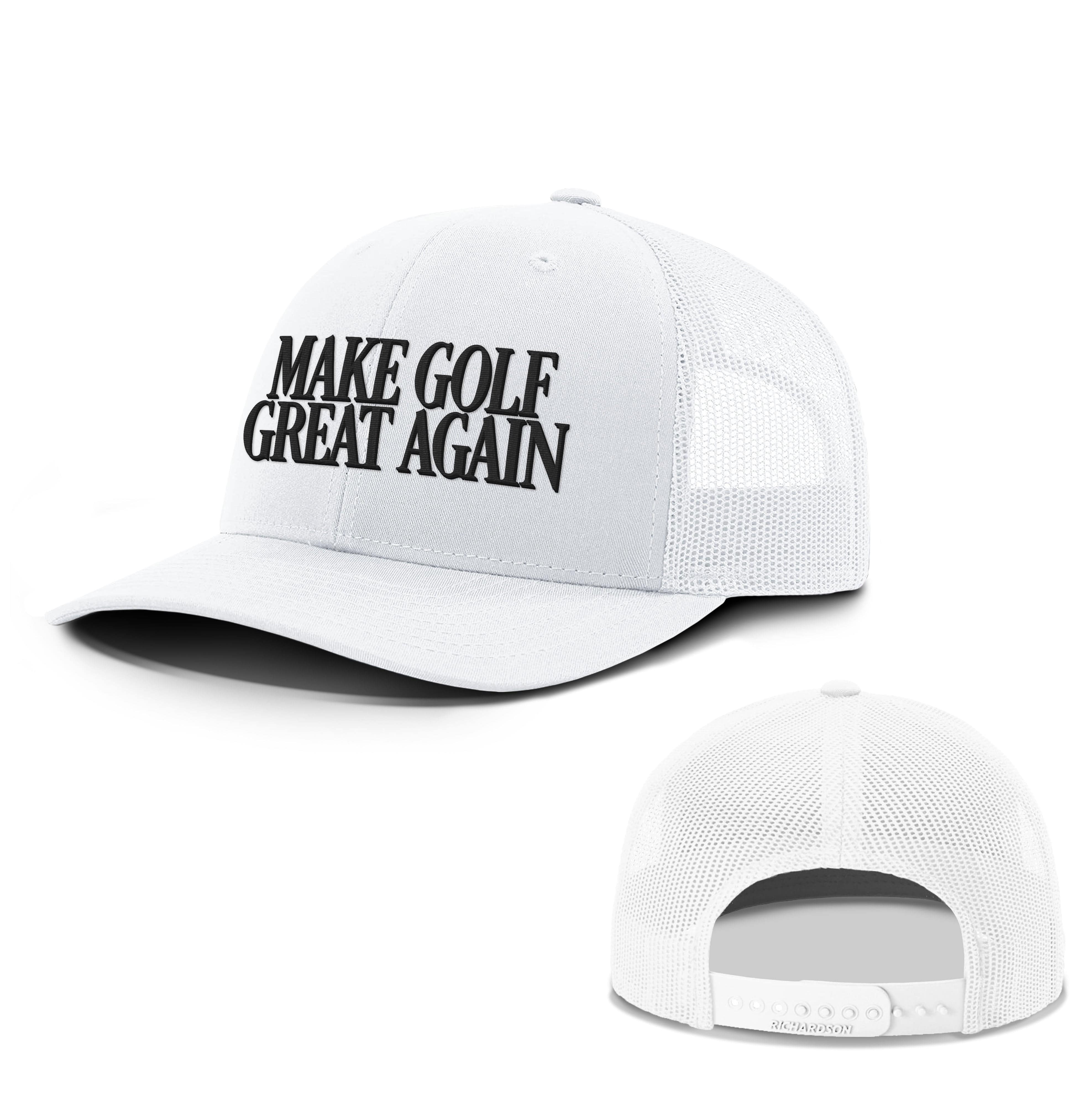 Adjustable Snapback Trucker Cap / White / OS Make Golf Great Again Summer Hats maga trump