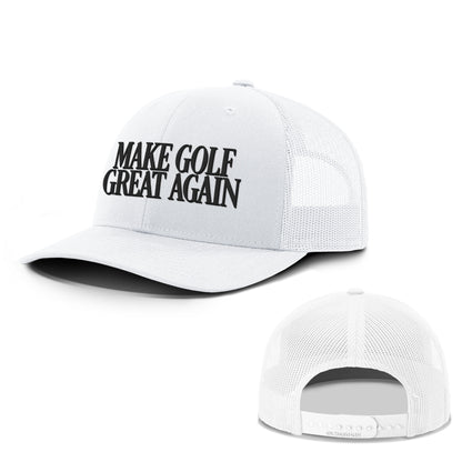 Adjustable Snapback Trucker Cap / White / OS Make Golf Great Again Summer Hats maga trump
