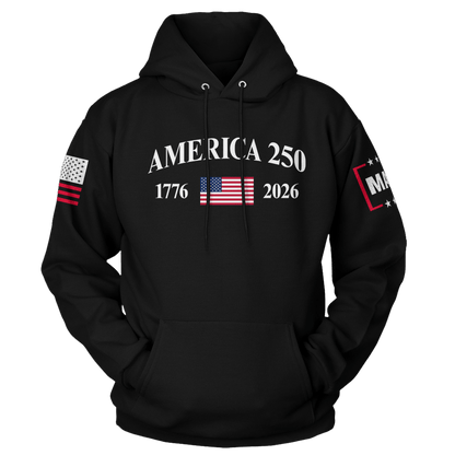 Black / S Classic America 250th Hoodie maga trump