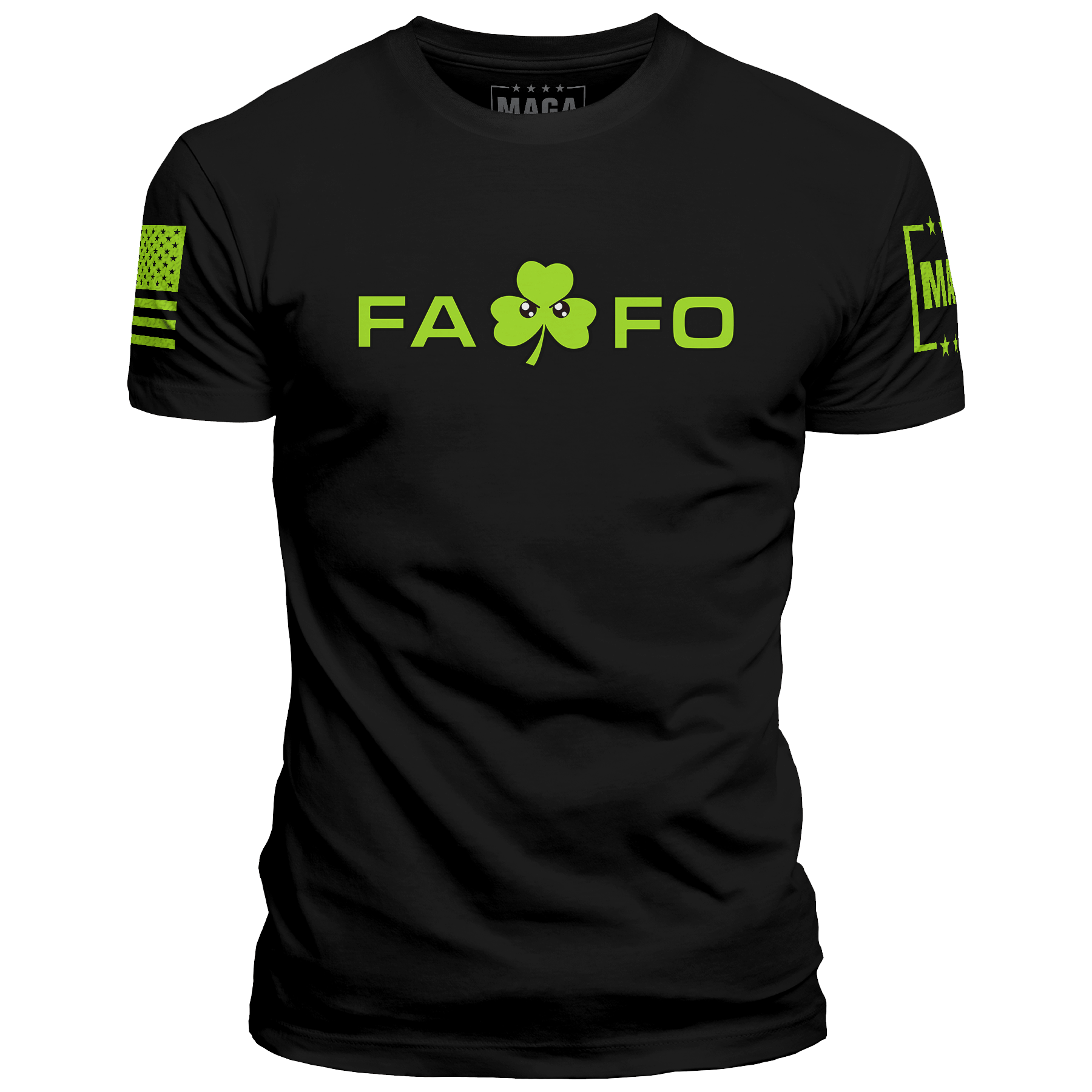 Black / S FAFO - St Paddy maga trump