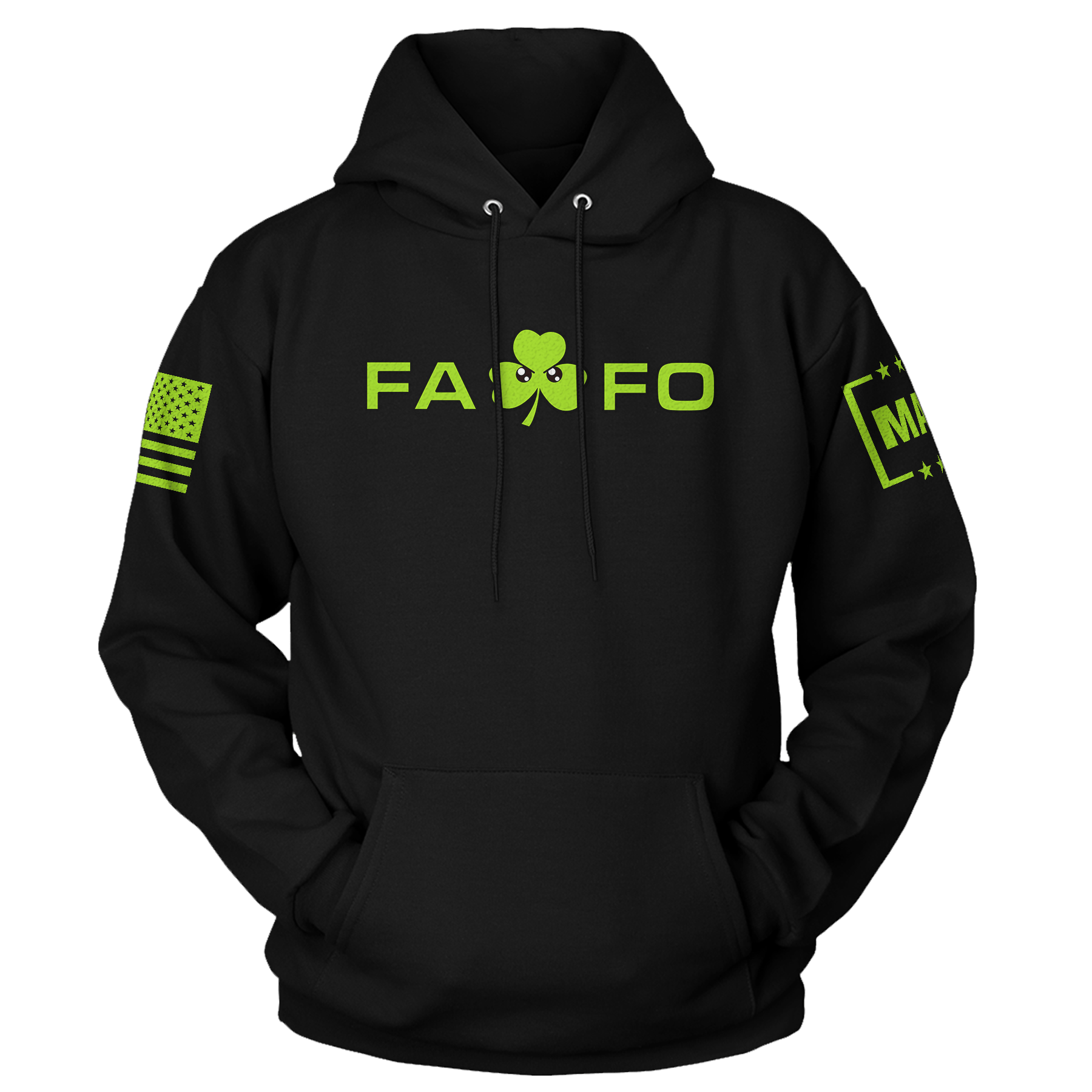 Black / S FAFO - St Paddy Hoodie maga trump