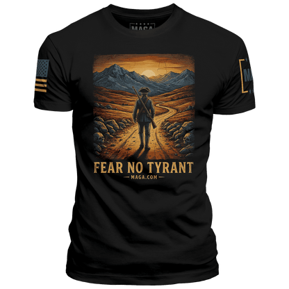 Black / S Fear No Tyrant maga trump
