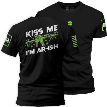 Black / S Kiss Me Im ARish maga trump