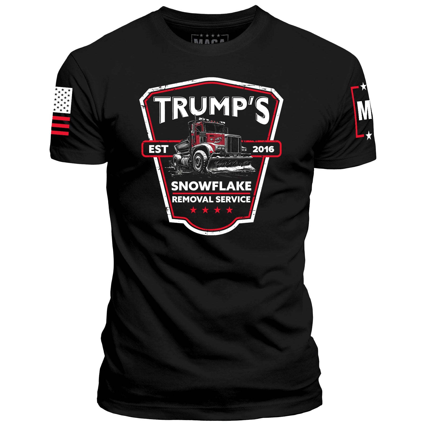 Black / S Trump's Snowflake Removal maga trump