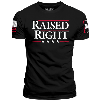 Black / XS Raised Right maga trump