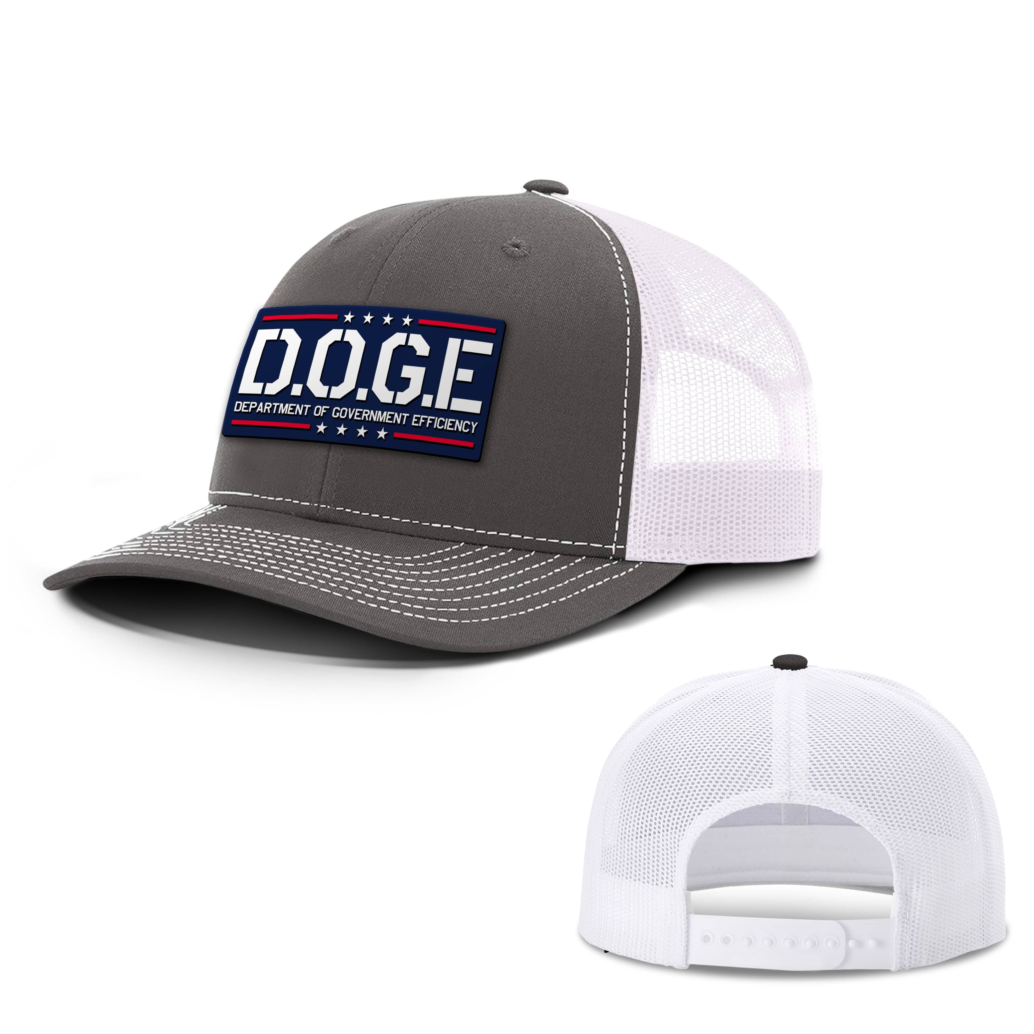 Charcoal/ White / OS D.O.G.E Department Of Government Efficiency Trucker Hat maga trump