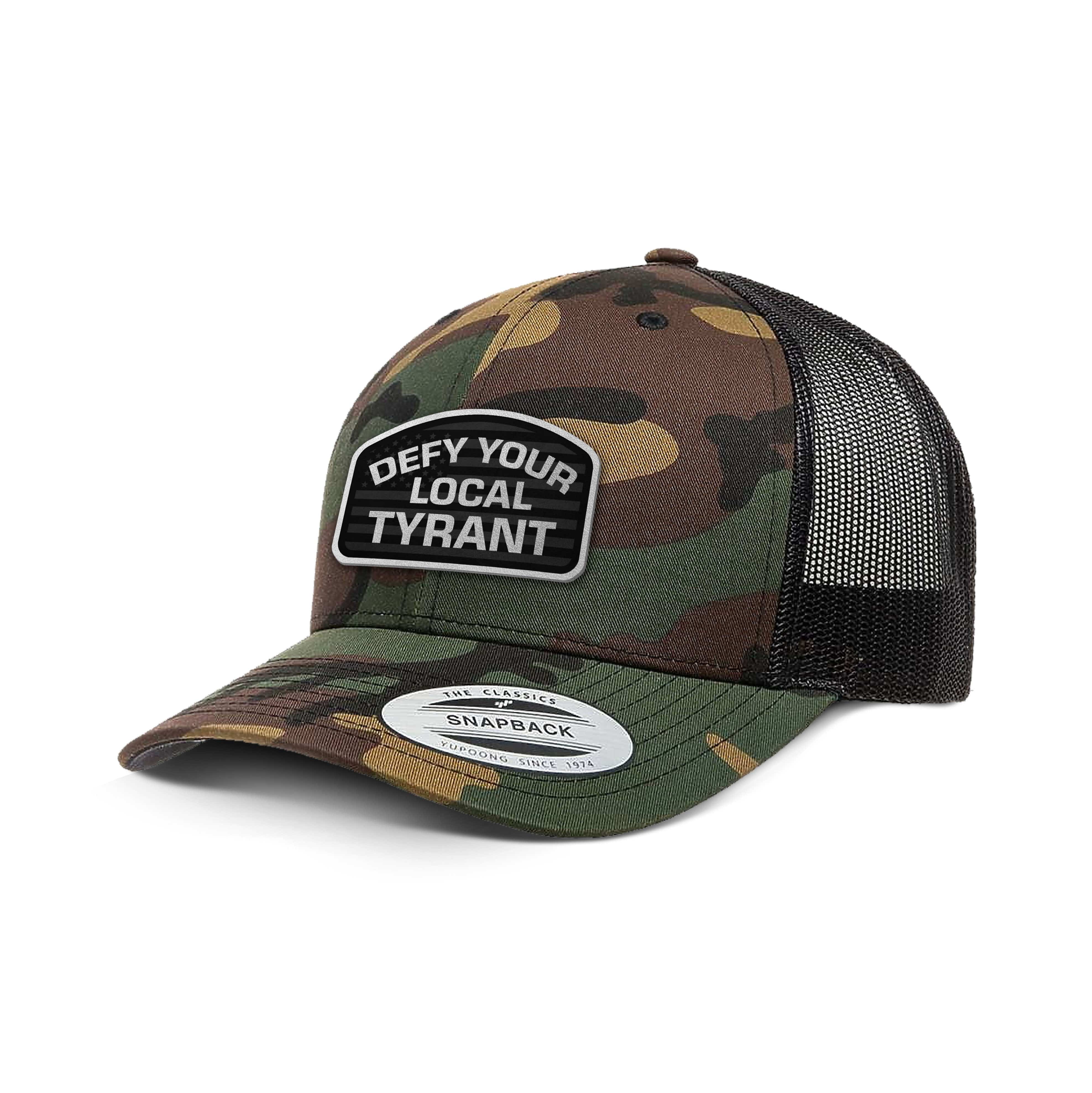 Classics Six-Panel Retro Trucker Cap / Veil Wideland / OS Defy Your Local Tyrant Camo Edition Trucker Hat maga trump