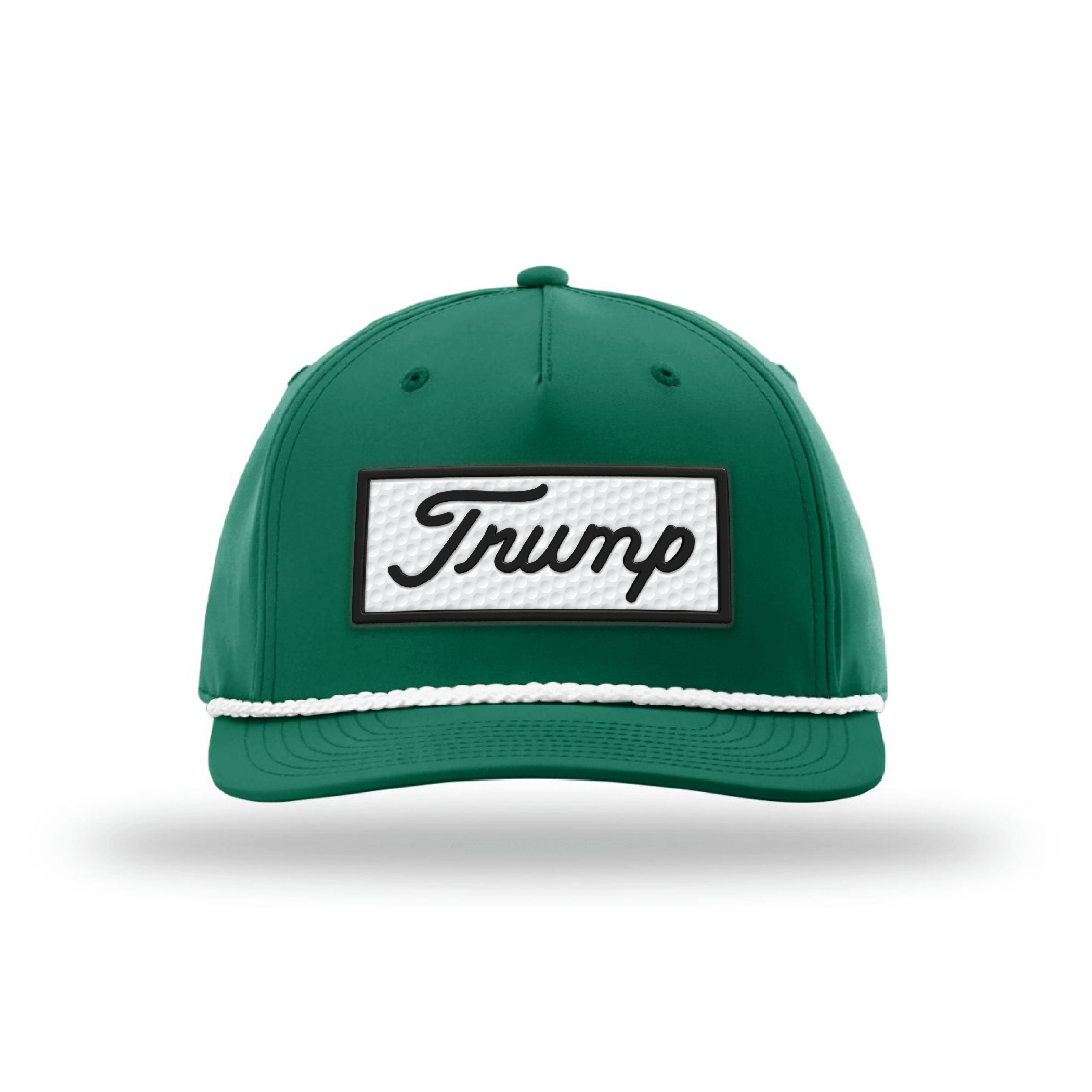 Five Panel Classic Rope / Green / White Trump Golf Ball Patch Rope Hat maga trump