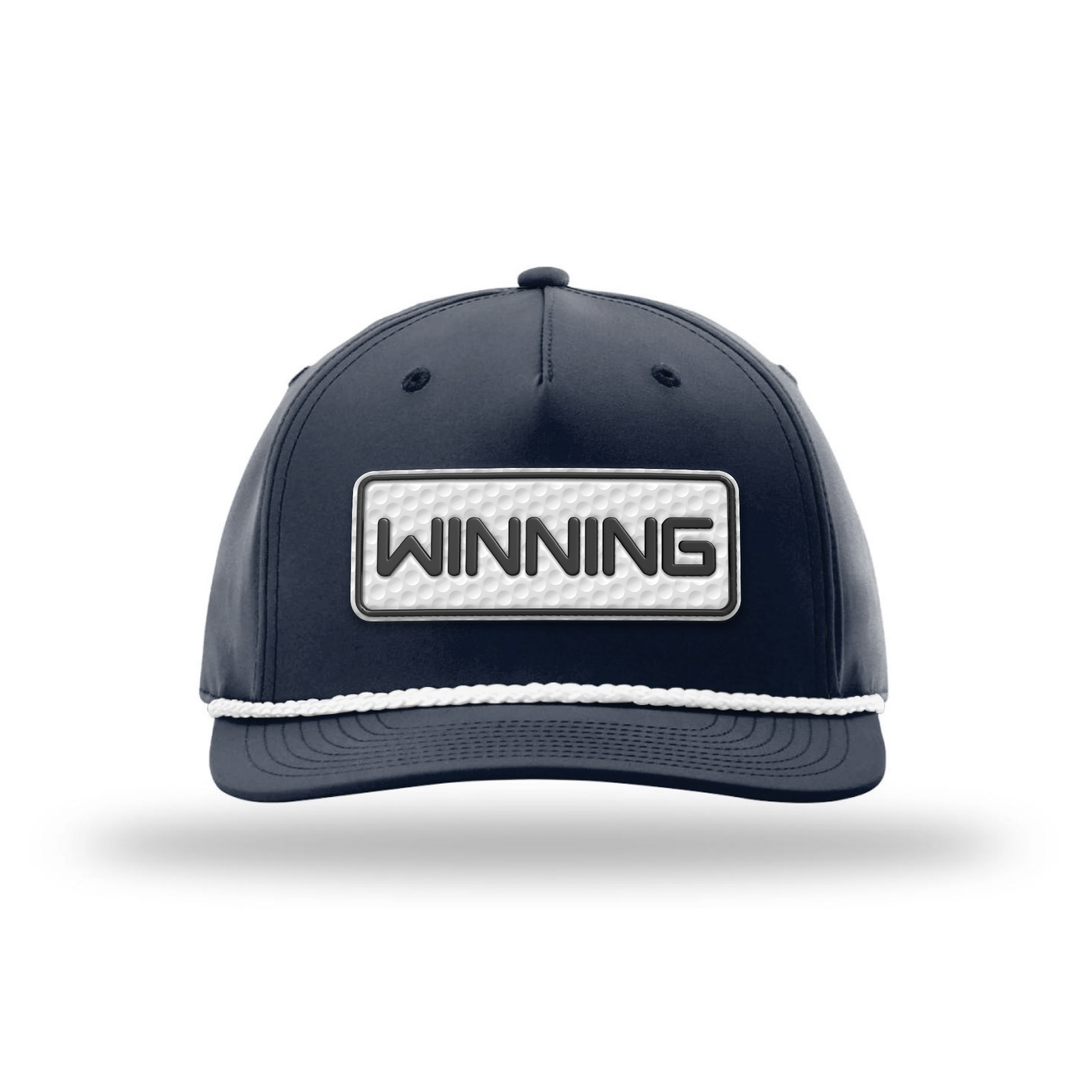 Five Panel Classic Rope / Navy/White Winning Golf Patch Rope Hat maga trump