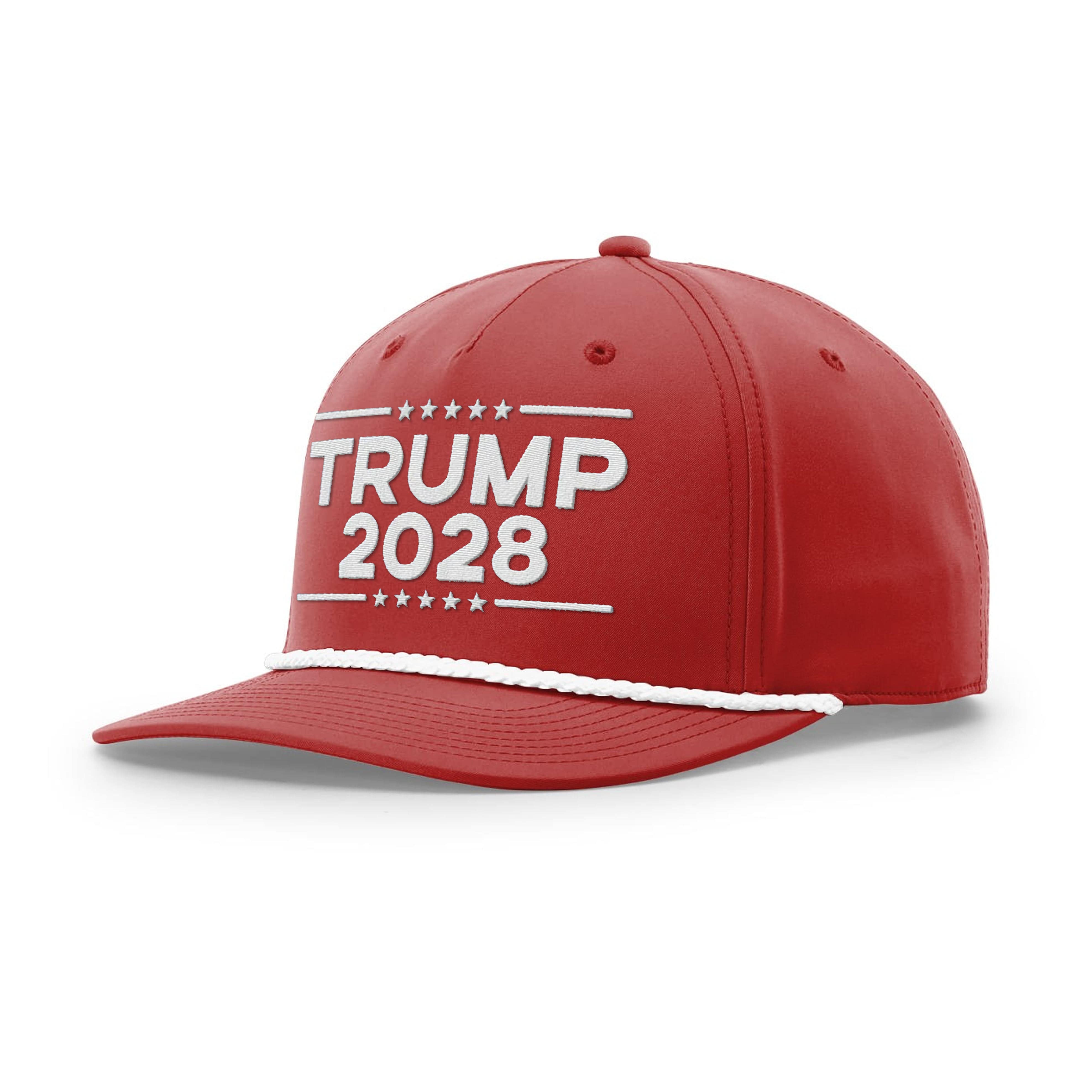 Five Panel Classic Rope / Red/White / OS Trump 2028 Rope Hat maga trump