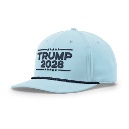 Five Panel Classic Rope / Soft Blue/Navy / OS Trump 2028 Rope Hat maga trump