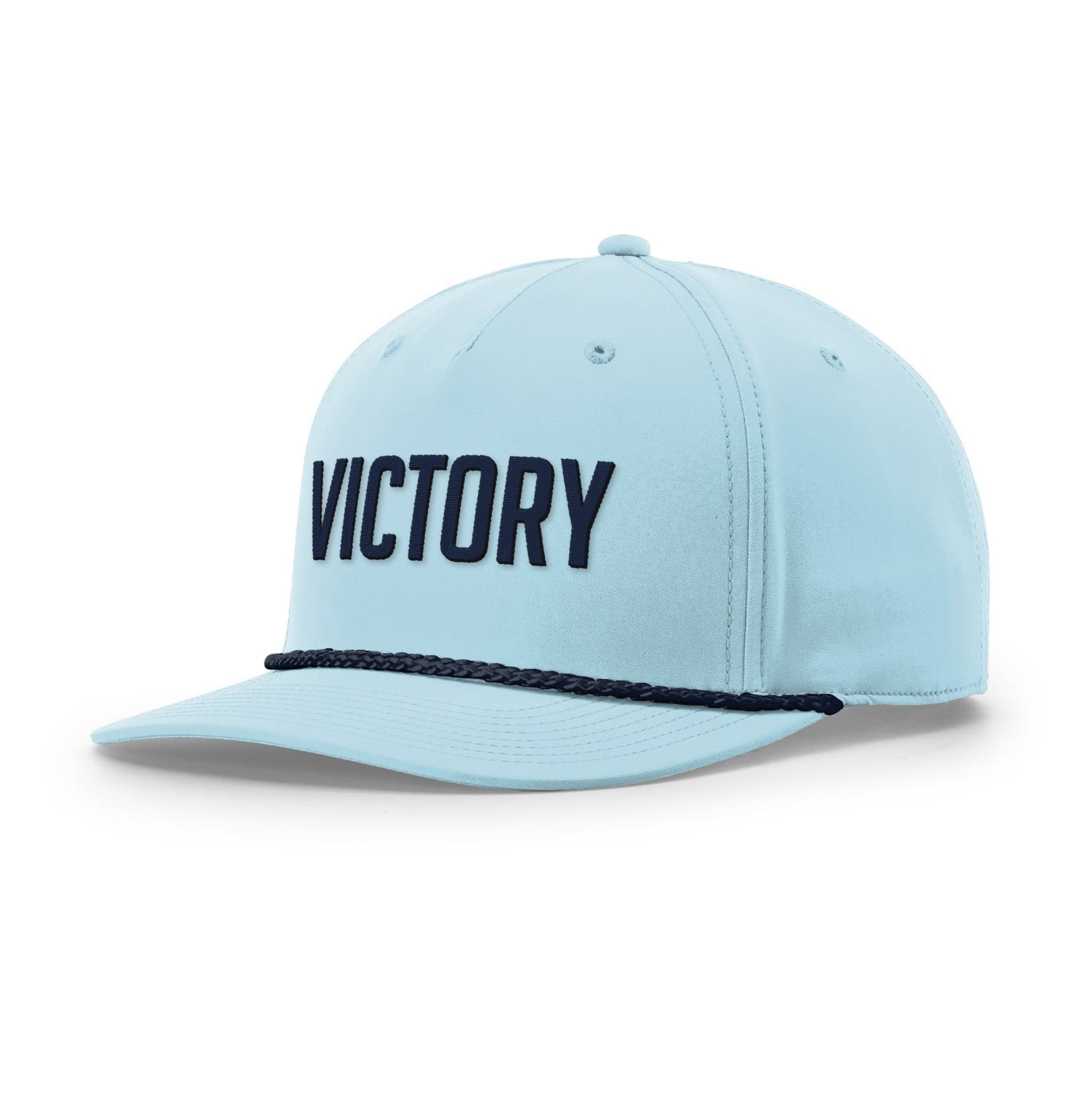 Five Panel Classic Rope / Soft Blue/Navy / OS Victory Rope Hat maga trump