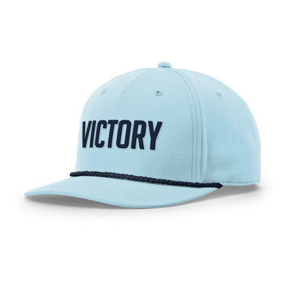 Five Panel Classic Rope / Soft Blue/Navy / OS Victory Rope Hat maga trump