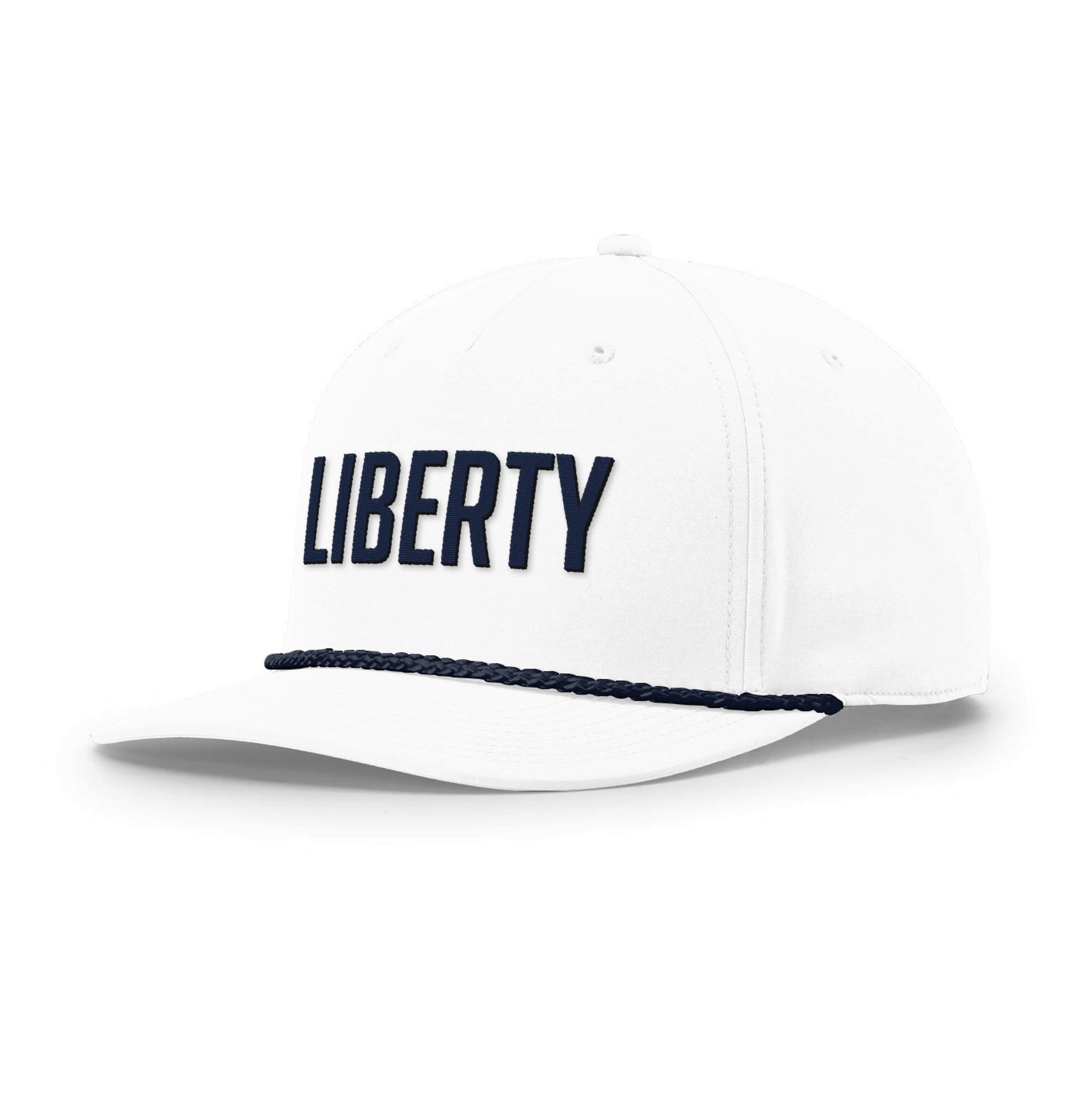 Five Panel Classic Rope / White/Navy / OS Liberty Rope Hat maga trump