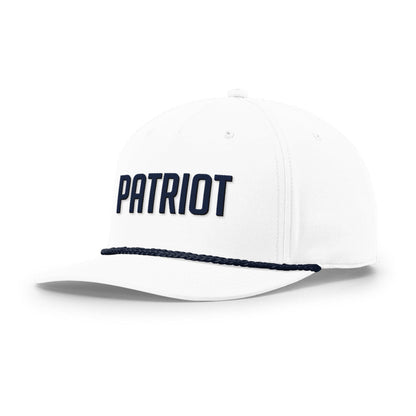 Five Panel Classic Rope / White/Navy / OS Patriot Rope Hat maga trump